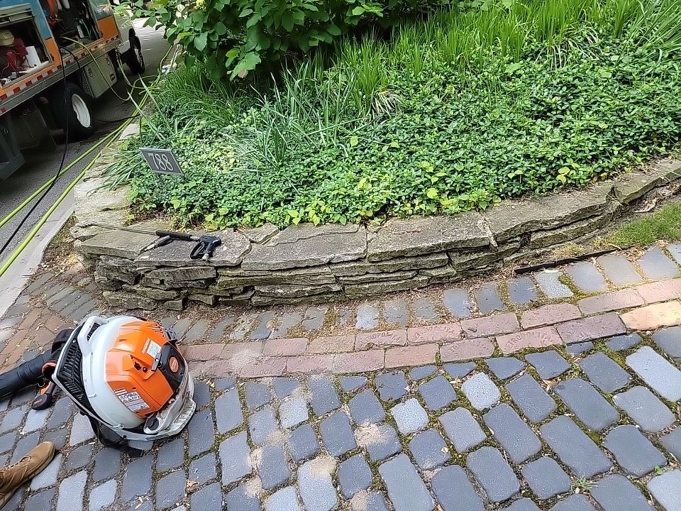 Glencoe, IL brick paver clean sand seal, repair, and reseal by Northern Power Washing LLC.
