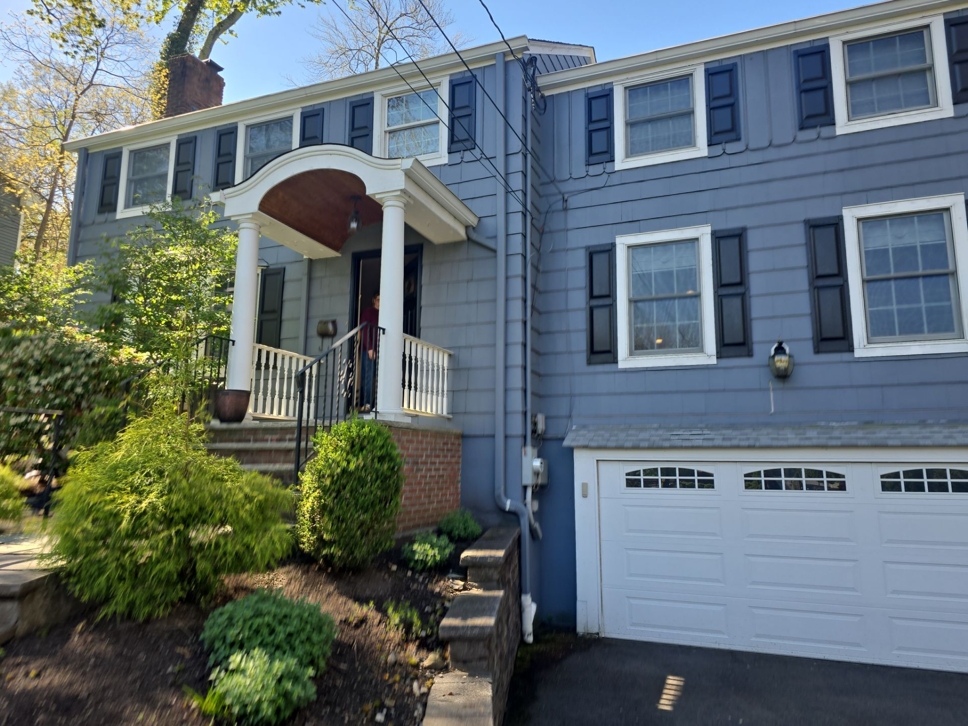 Exterior Painting and Cedar Shingle Siding Repair in Cedar Grove by Spectrum Painting, LLC