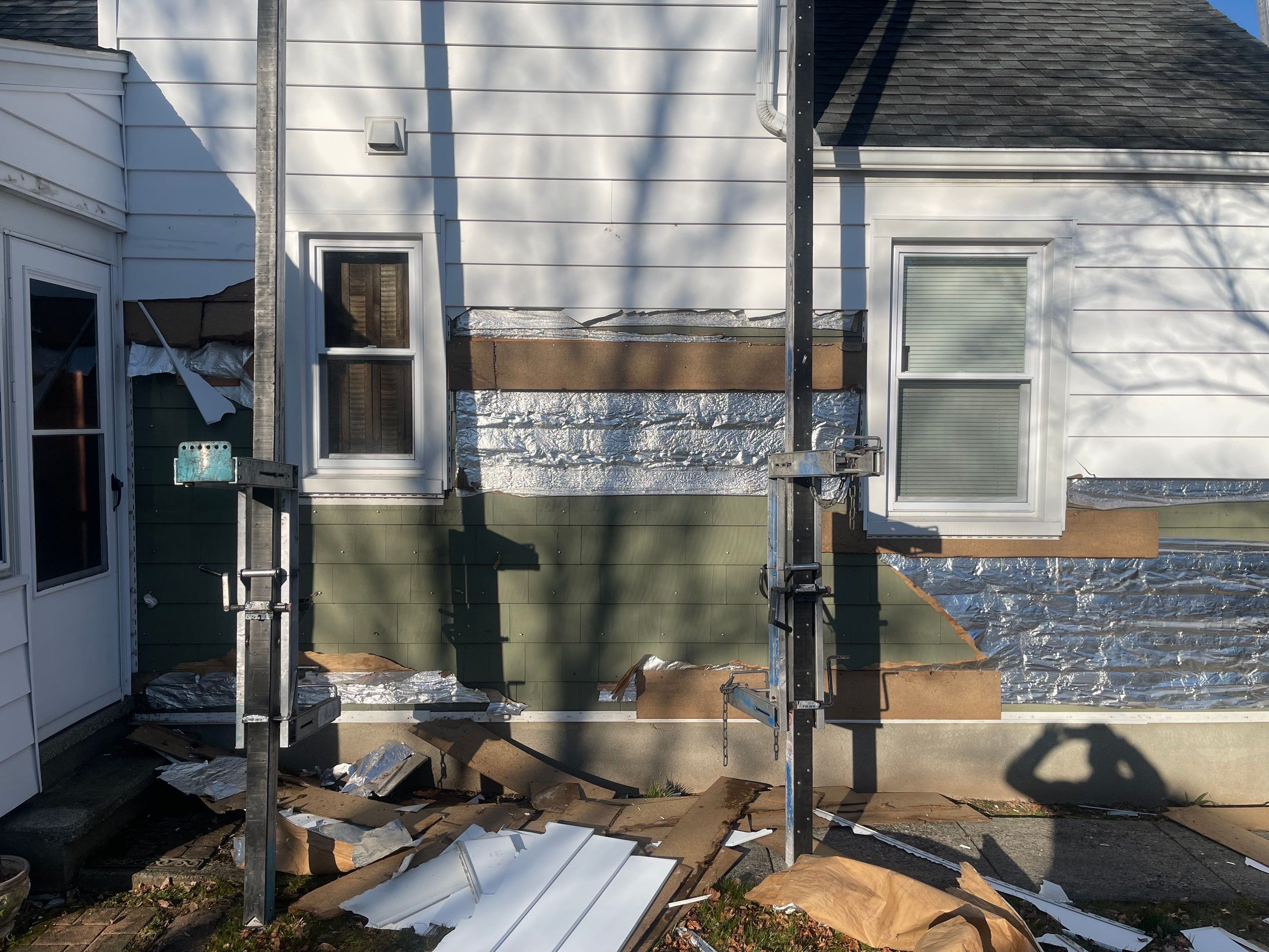 Siding Installation using Certainteed Monogram Charcoal Gray by A Plus Exterior