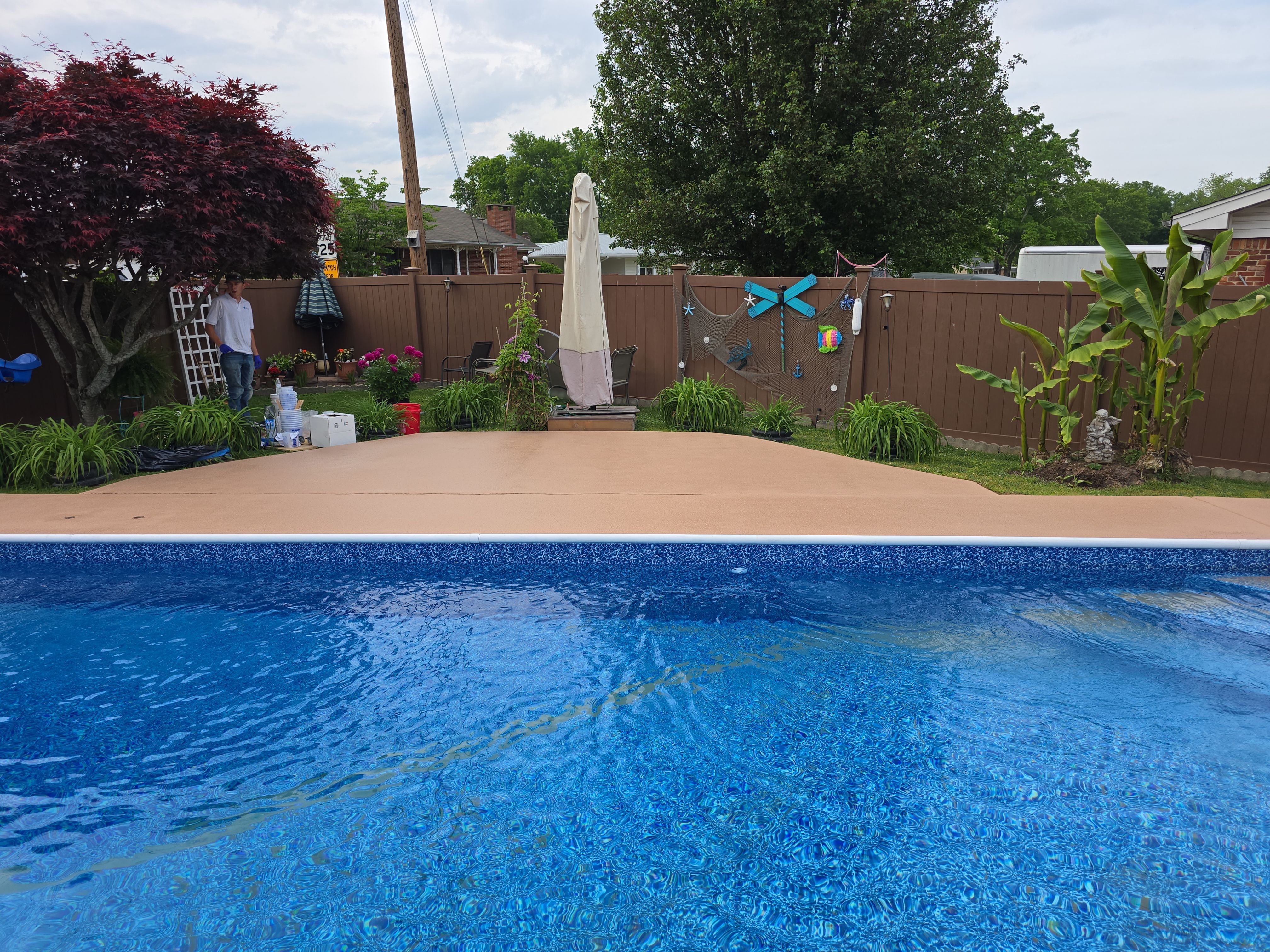 Beautiful Pool Deck in Rossville, GA by Elite Floor Solutions