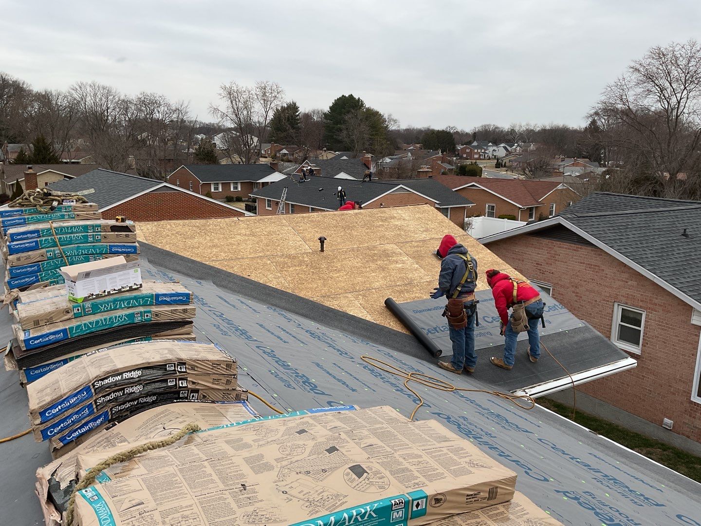 Residential Roofing Installation using CertainTeed Shingles by Alpha Design Services