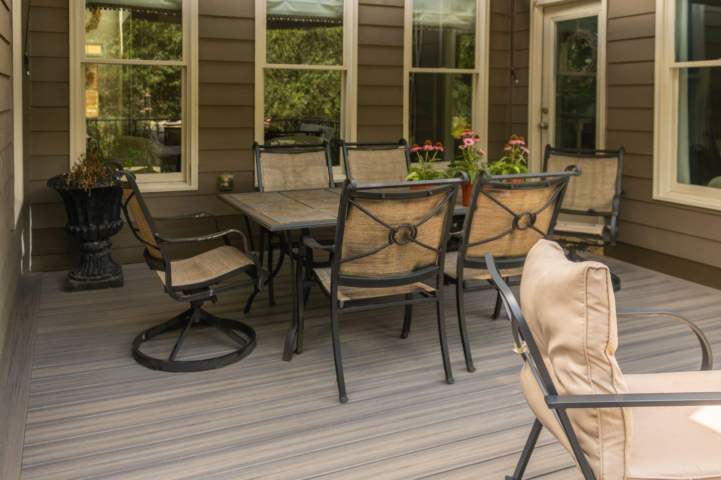 Woodstock, GA Deck Resurface using Trex Enhance Natural Series in the Rocky Harbor Color by Nelson Exteriors 