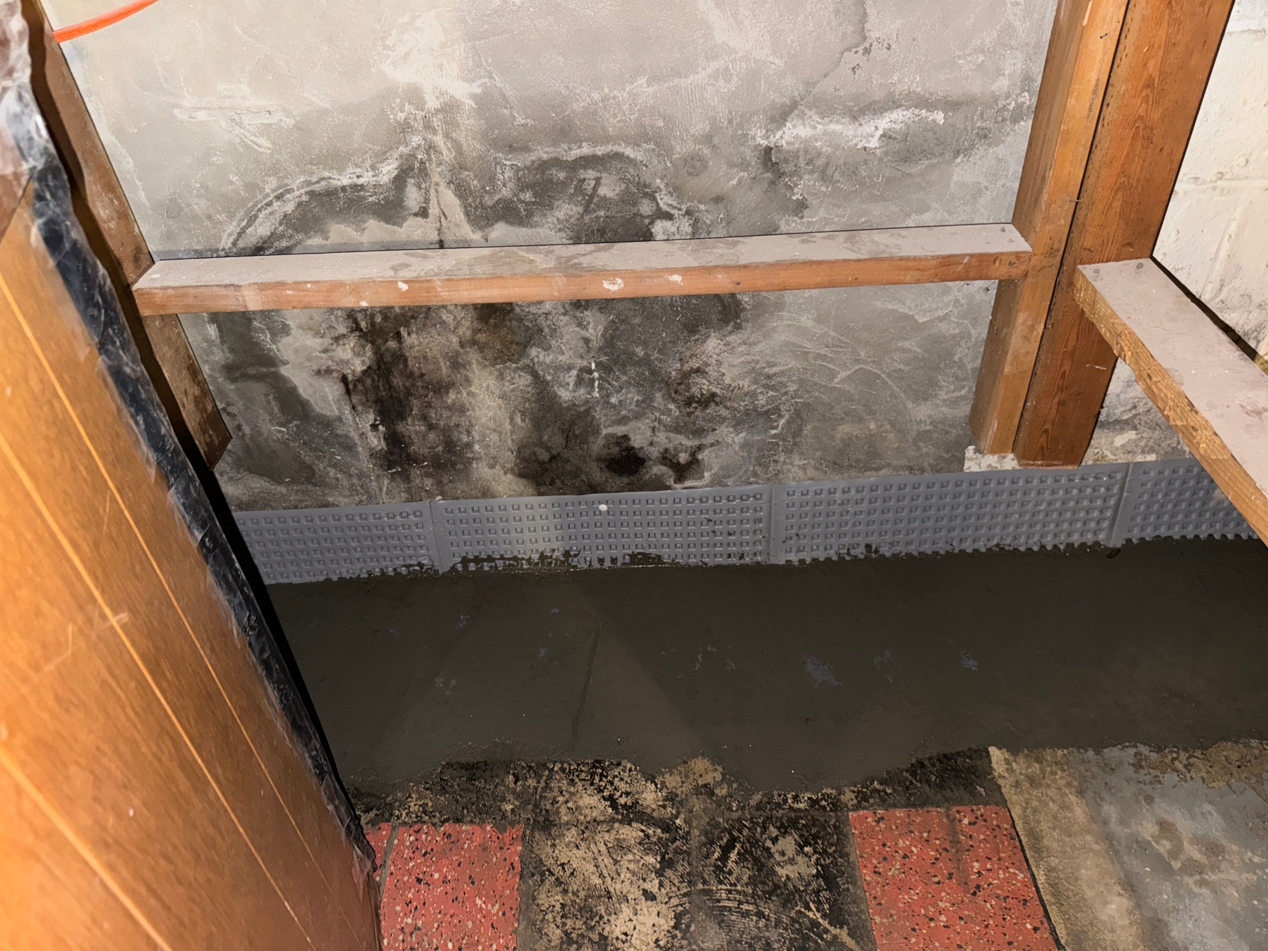 Interior French Drain & Mold Remediation Little Falls NJ by Pure Service Pro, LLC 