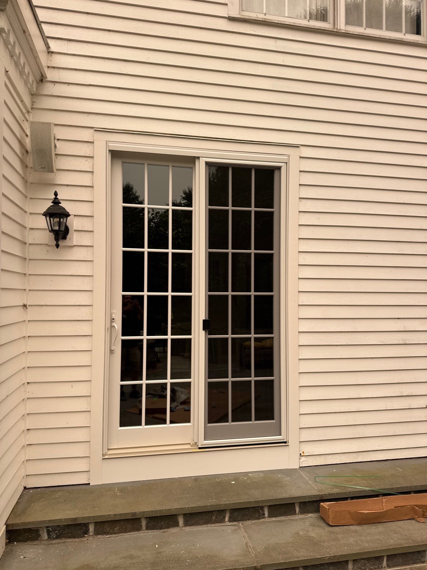 Patio Door Installation Using Infinity by Marvin Patio Door by DiGiorgi Roofing and Siding Inc