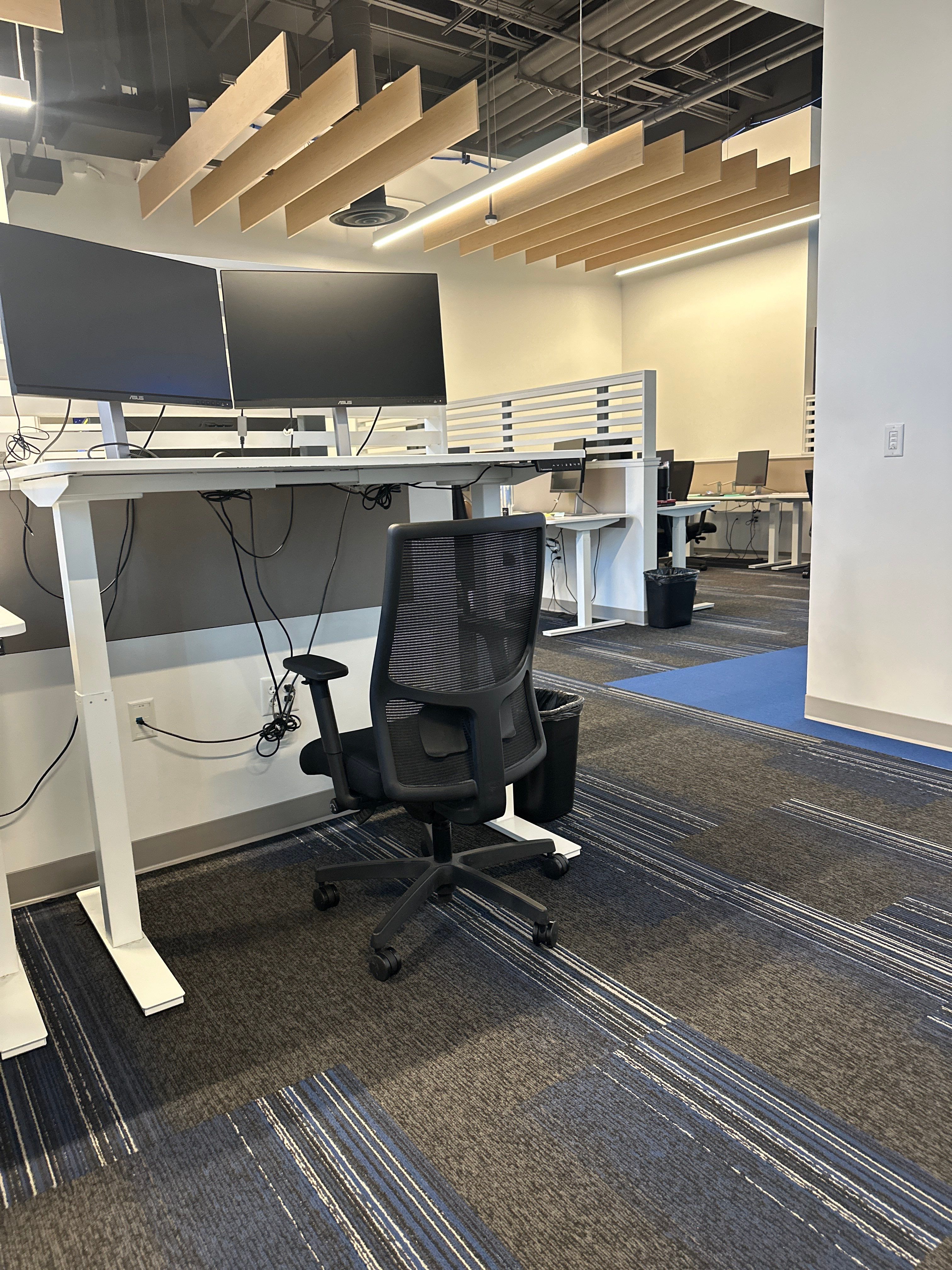 Modern Office Flooring Renovation with Patterned Carpet Tiles in Lincoln by CompanyCam Sales Demo