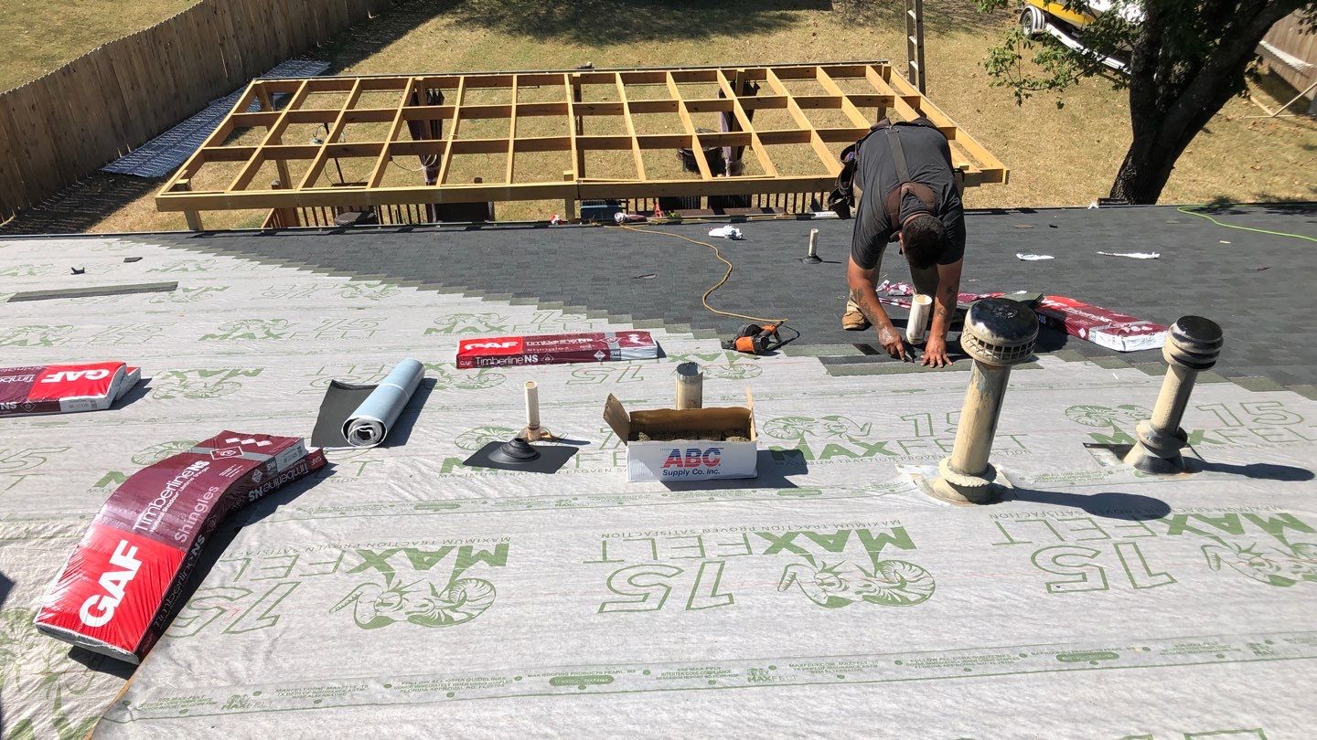 Residential Roofing Installation using GAF Natural Shadow  by A & H Roofing and Contracting