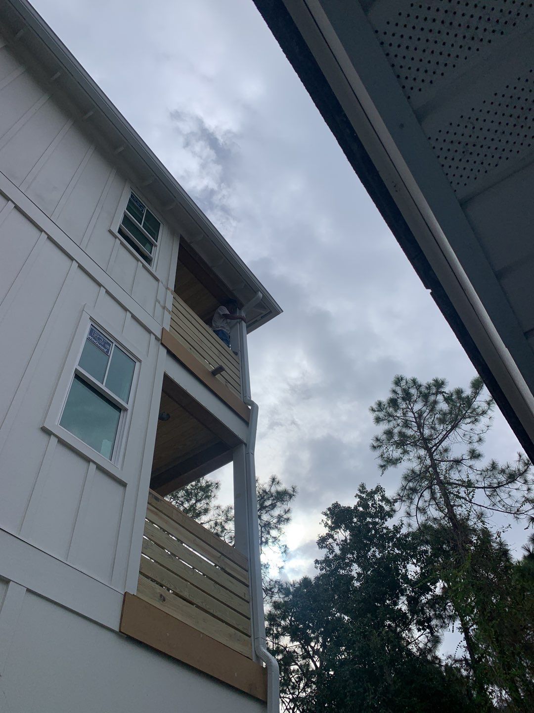 Seamless Aluminum Gutter Installation using 6 Inch Seamless Gutters in Santa Rosa Beach, FL by Gutter Professors