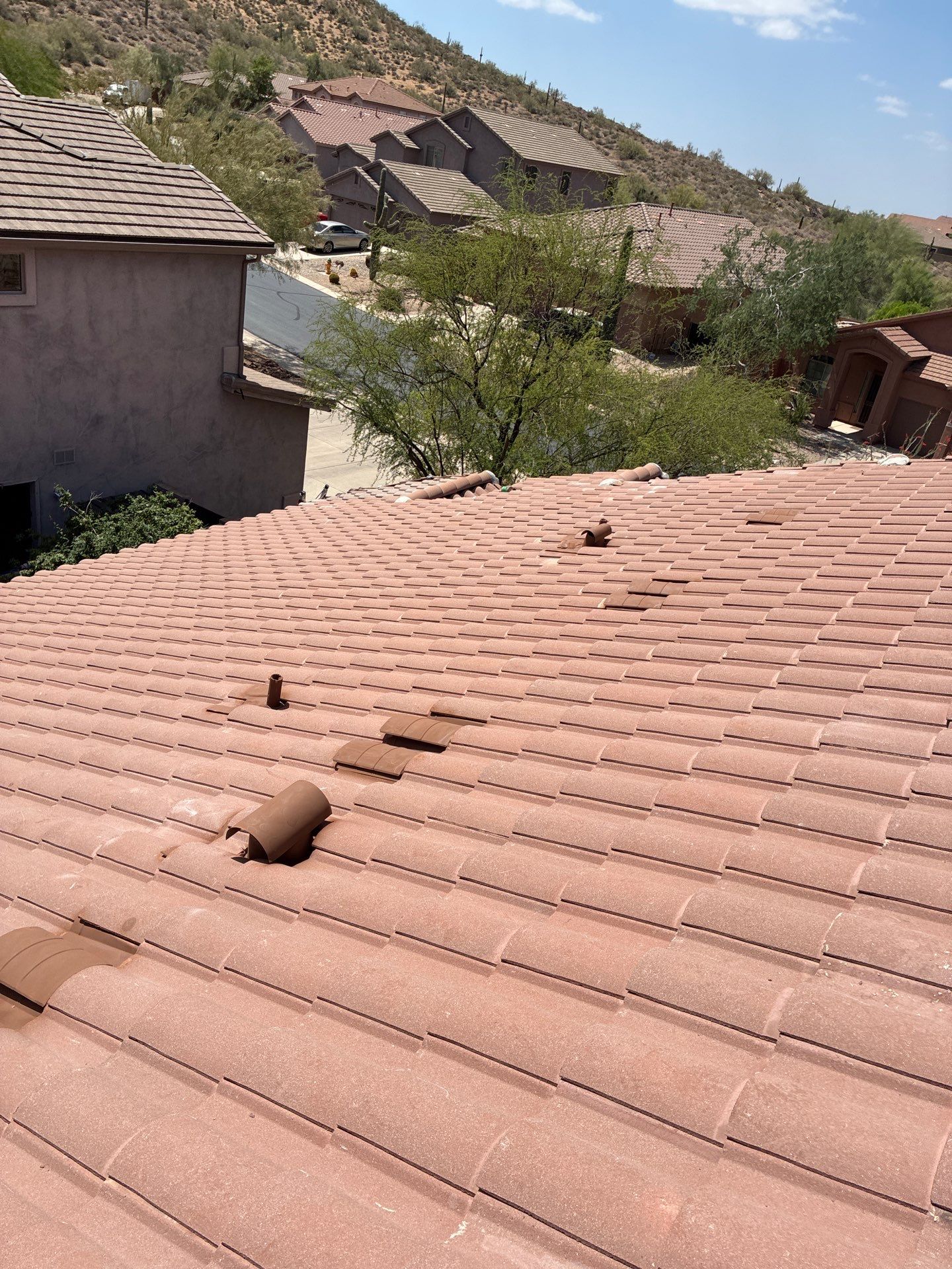 Tile Reset using Concrete Tiles in Gold Canyon by Weather-Tite Roofing