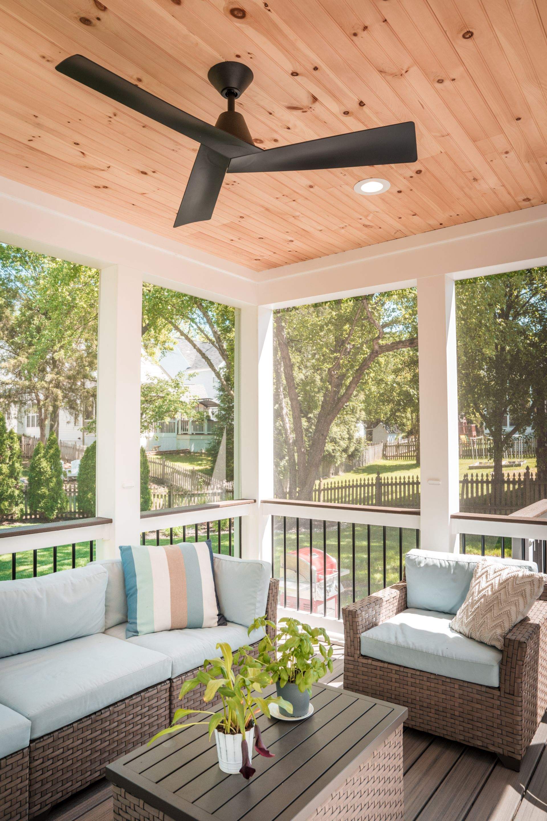 Screened-In Porch, Composite Deck & Paver Patio in Chantilly, VA by Sunburst Construction Inc