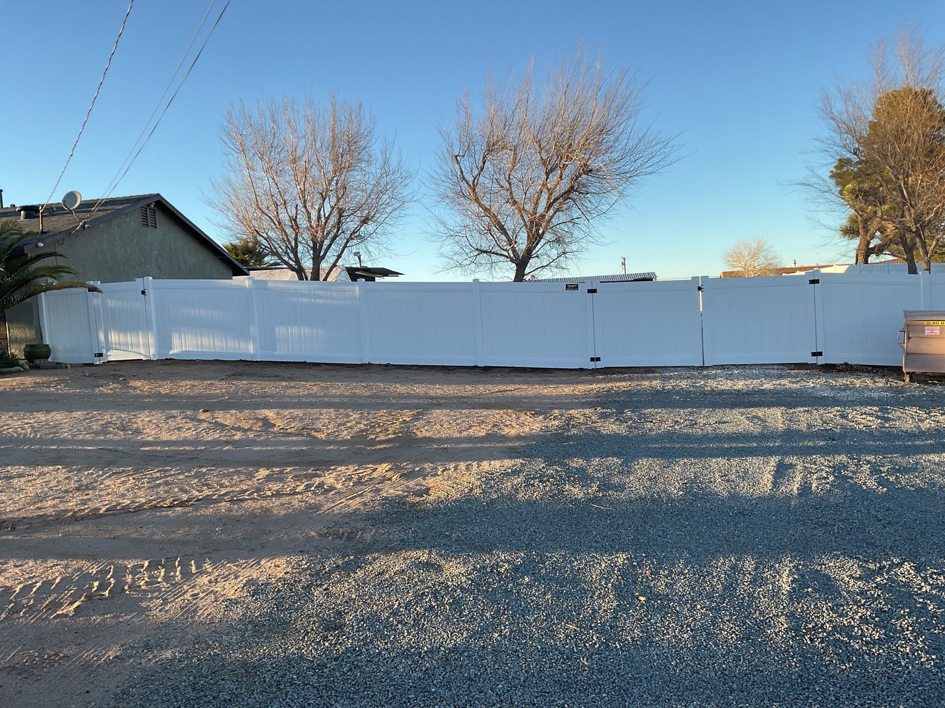 Replacement of old chain link fence by Fence Guys Inc. 