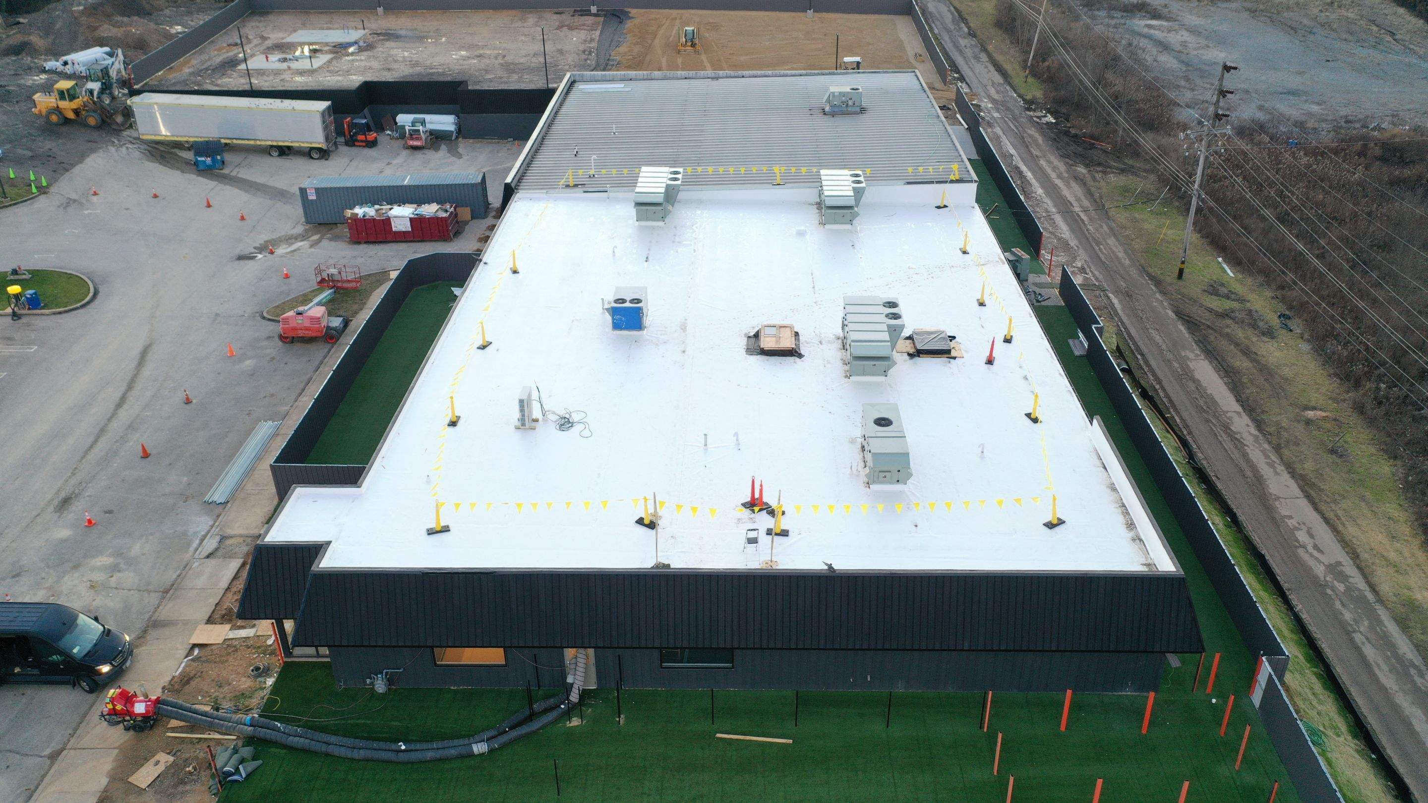 Commercial Roofing Installation using GAF TPO by All Site Roofing