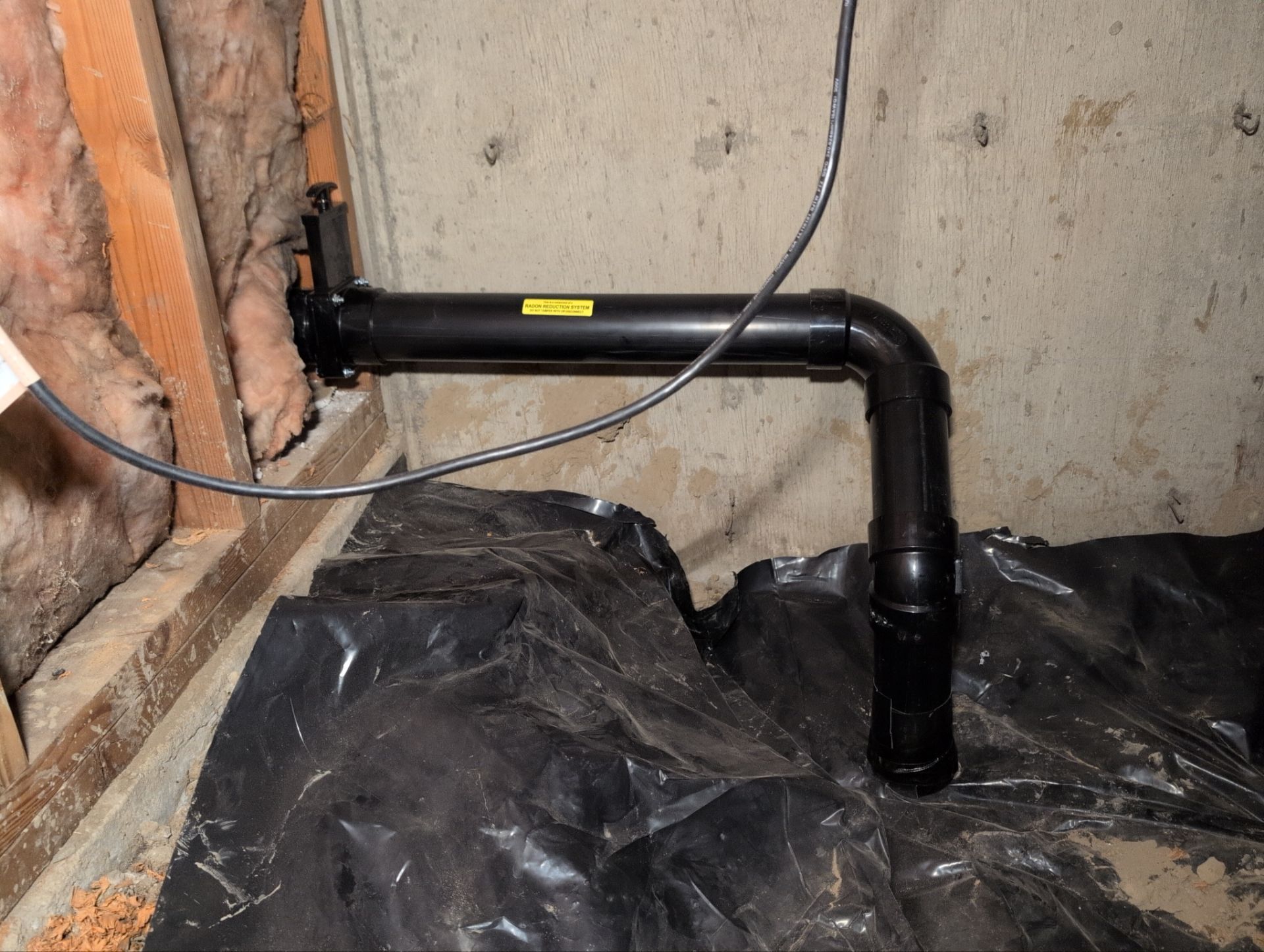 Sub Slab SafeAir™ System with RadonWell™ by JustRadon.Com