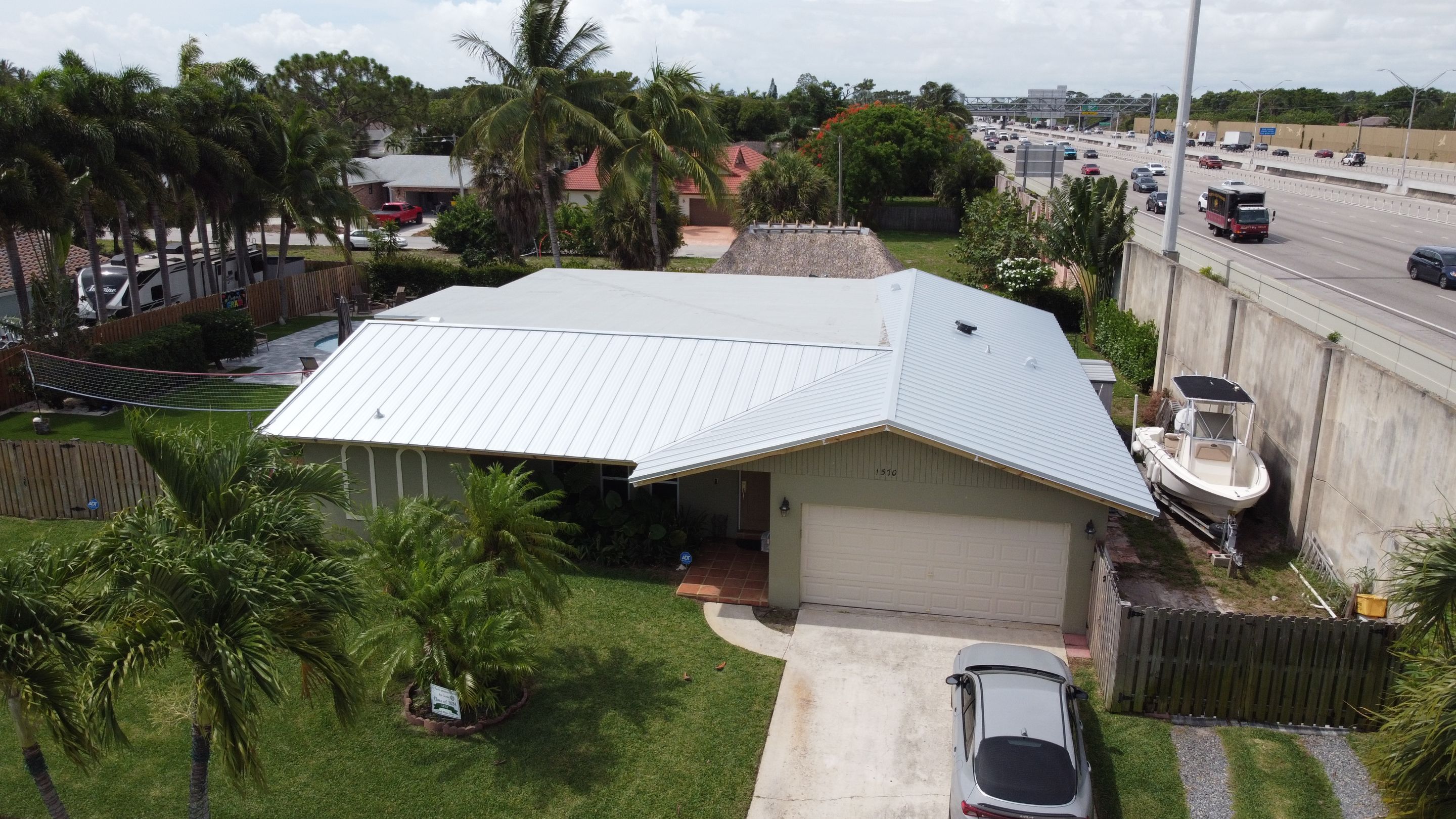 Residential Roofing Installation using 1" Nail strip metal roof by BLUES BROTHERS ROOFING