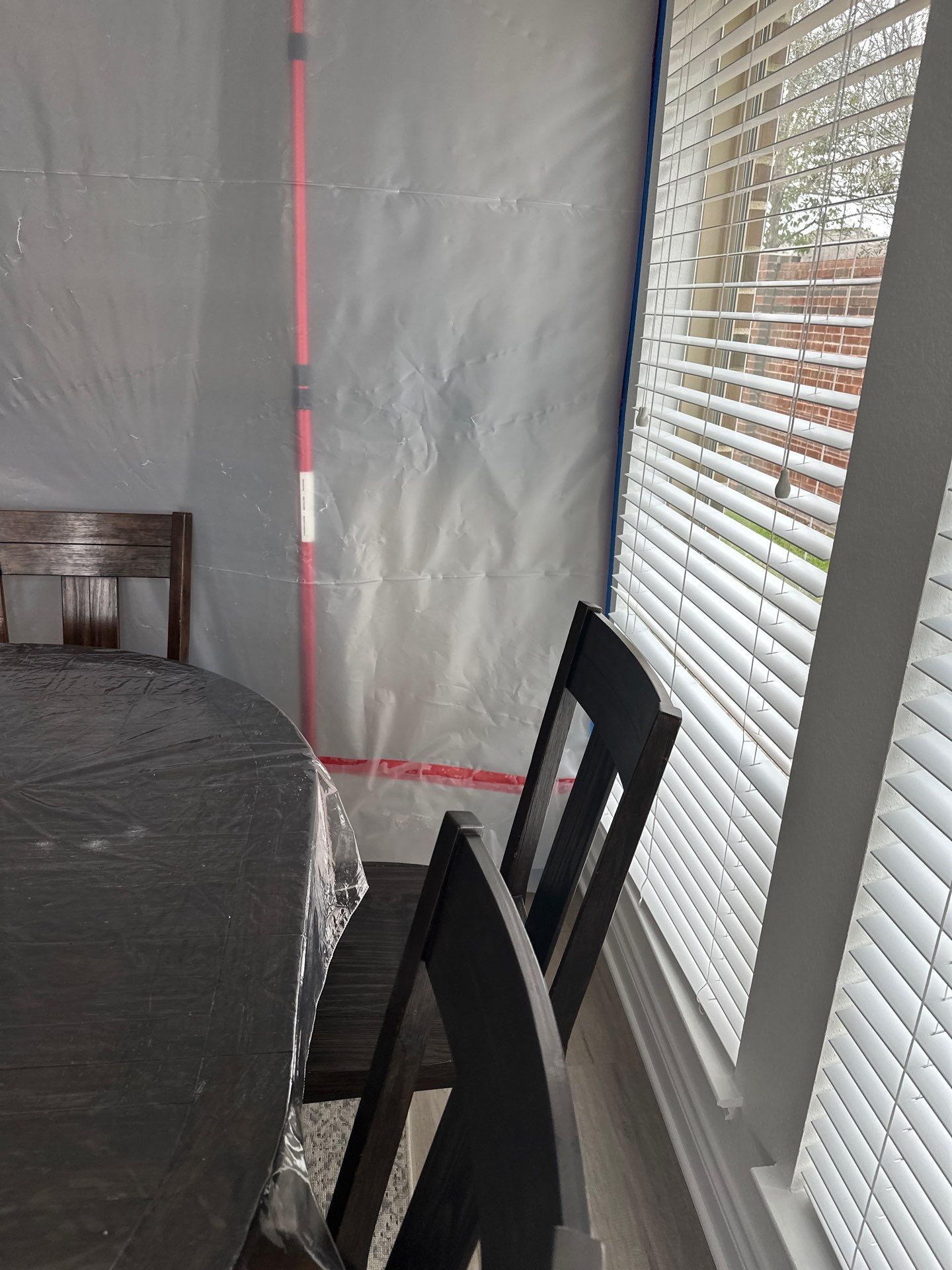 Kitchen Remodel using Water mitigation equipment by L&T General Contractors and Restoration INC
