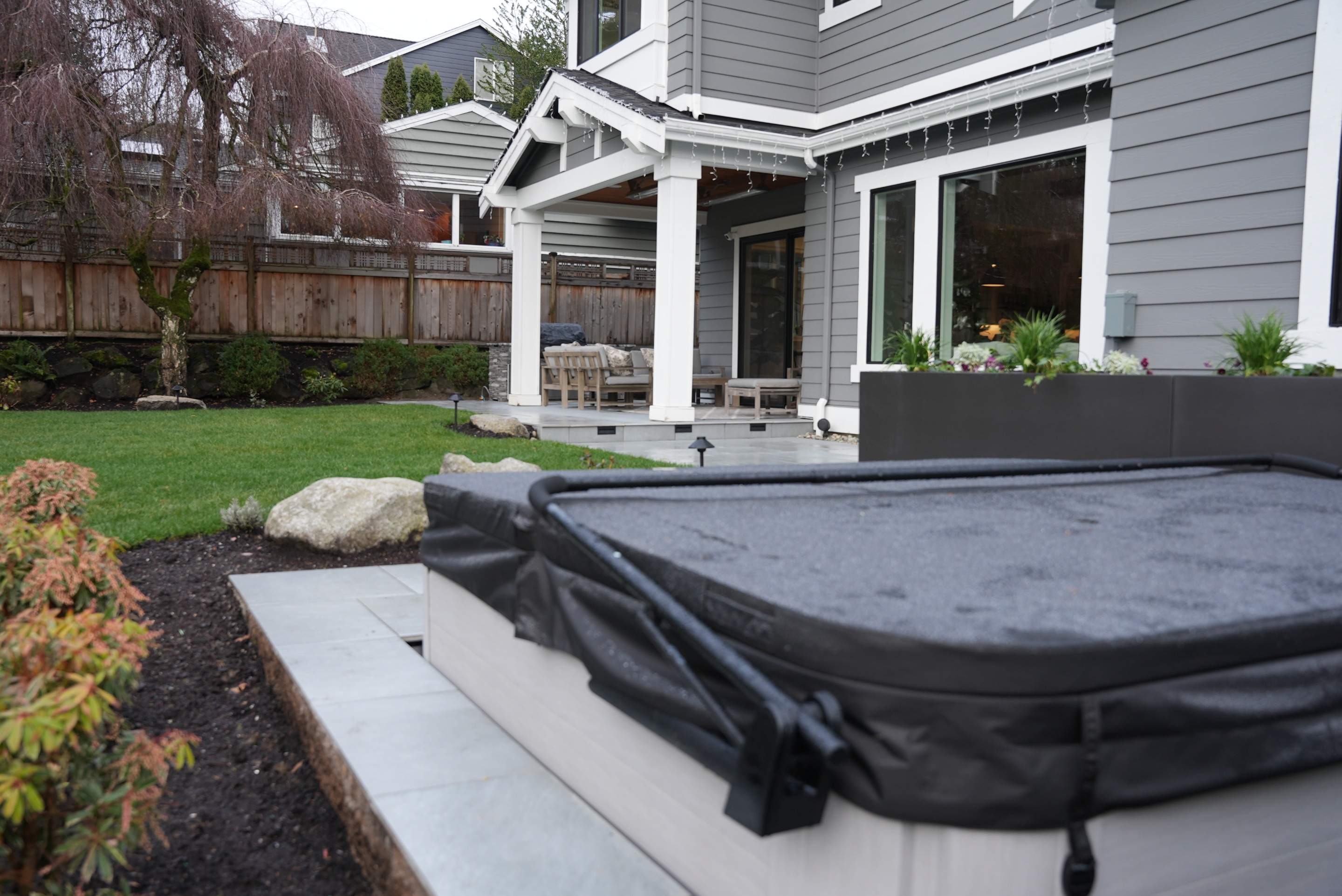 Hardscaping Back Patio Landscape Project  by Jireh Asphalt & Concrete Inc 