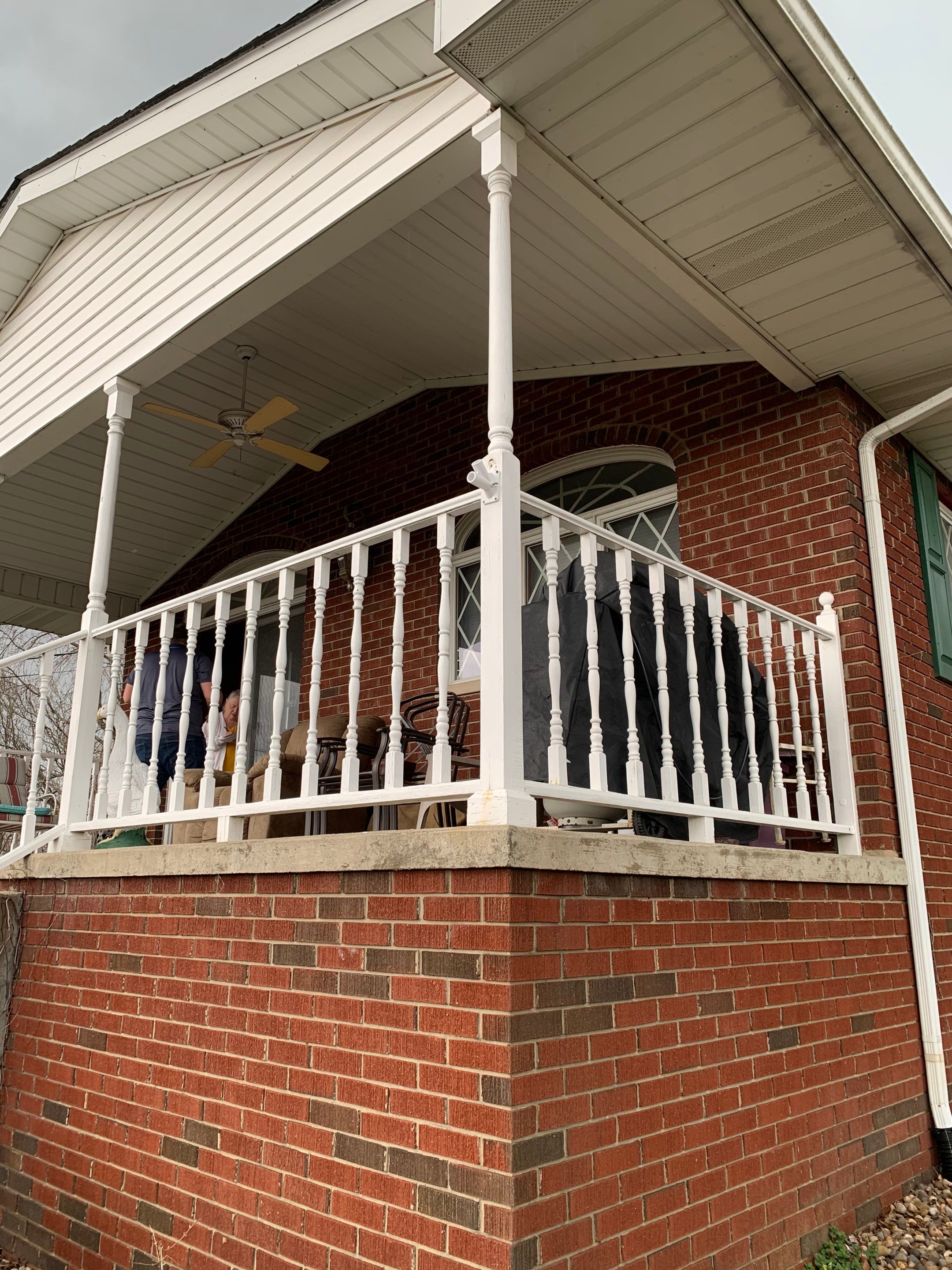 Porch Update using Westbury Aluminum Railing by Secure Construction Company Inc