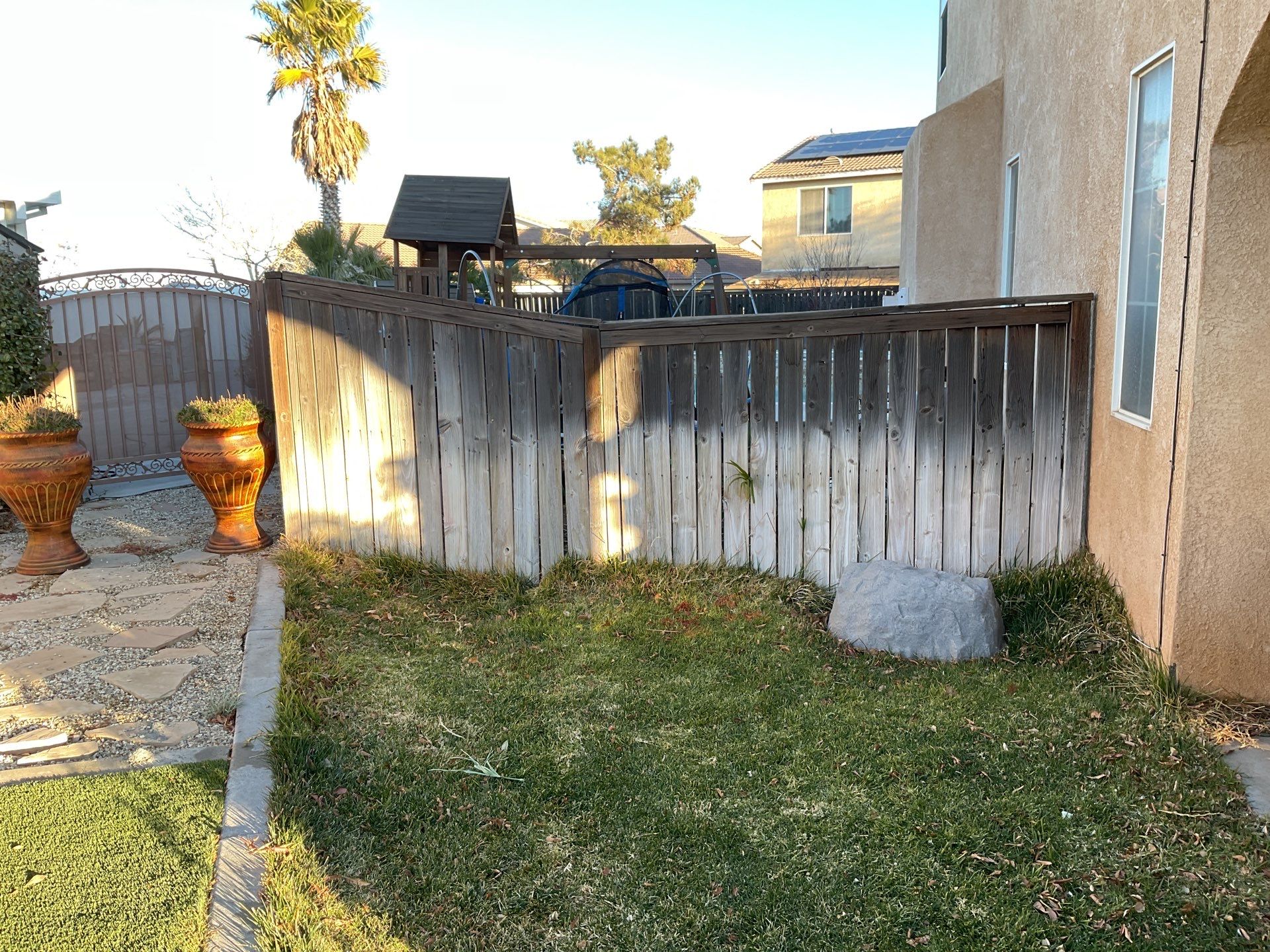 Fence installation using vinyl by Fence Guys Inc. 
