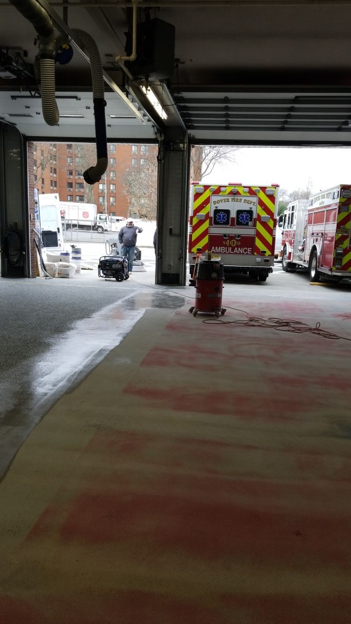 Dover Firehouse with their new Smoke Floor! by Spectrum Painting, LLC