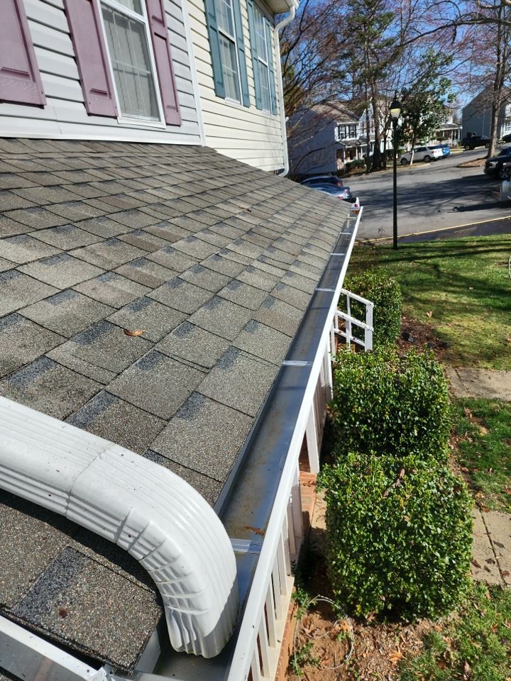 Gutter Cleaning using water by G&H Home Tech Pros LLC
