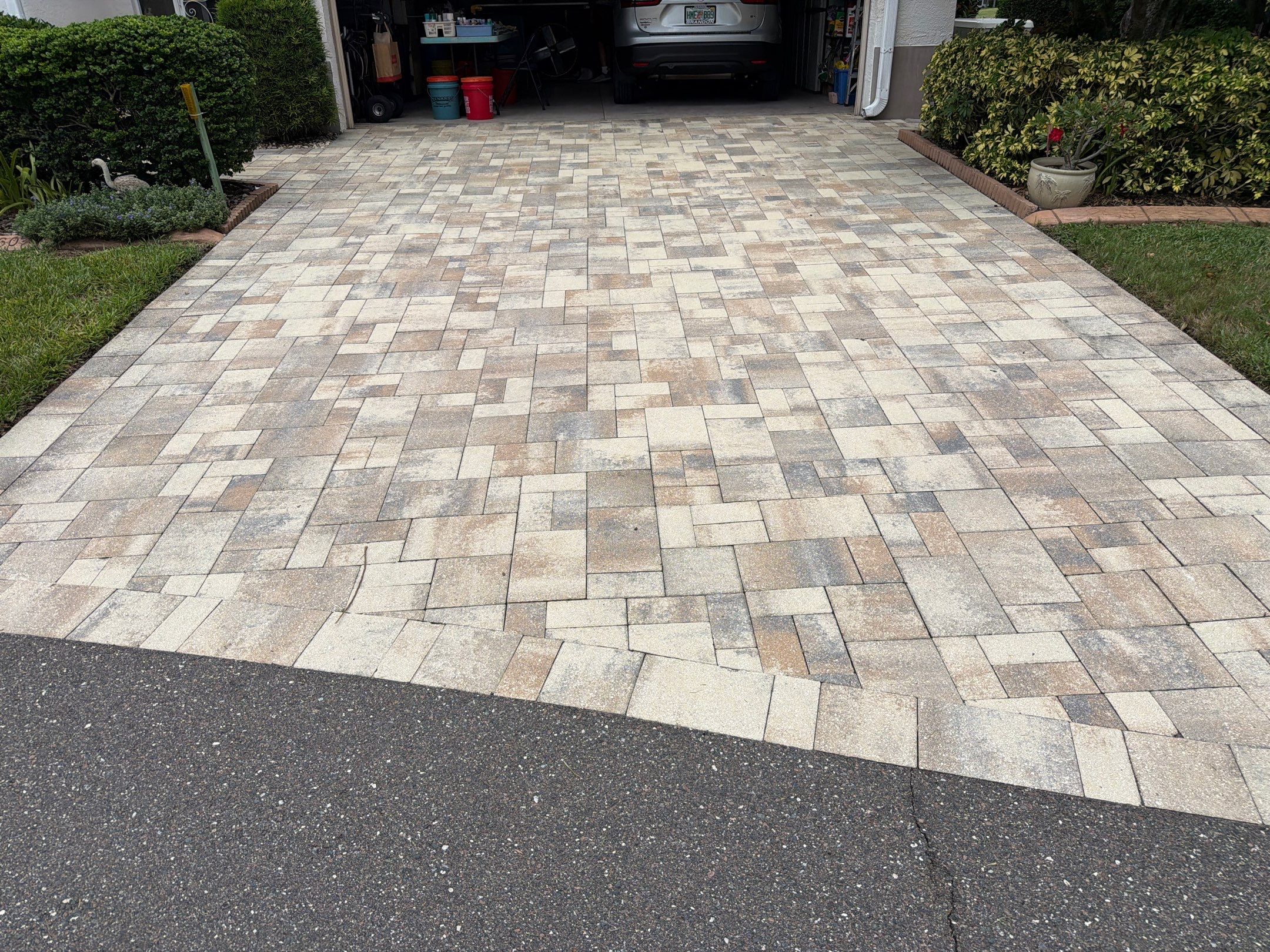 Sun City Center Driveway and Walkway Paver Sealing Project by Supreme Paver Experts
