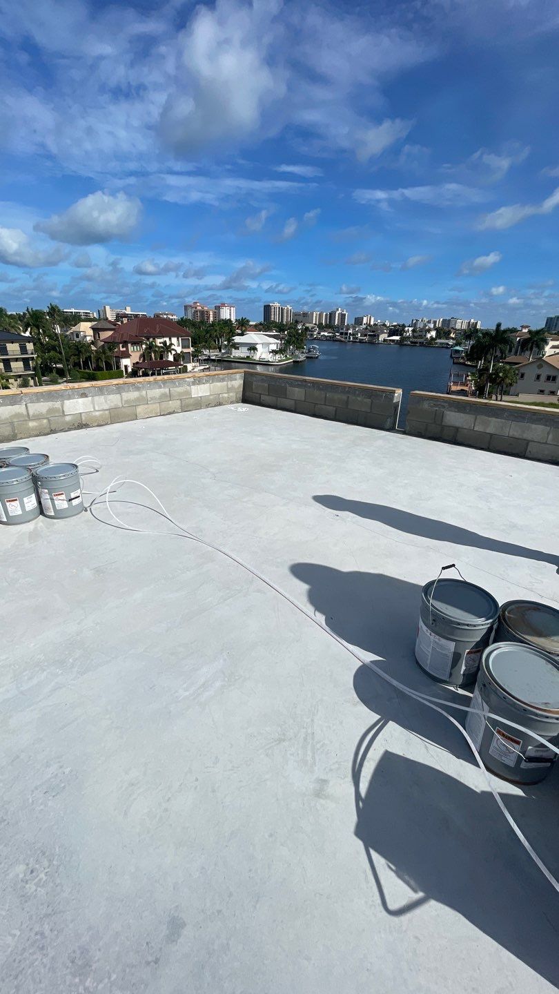 Residential Install of Flat TPO by International Roofing