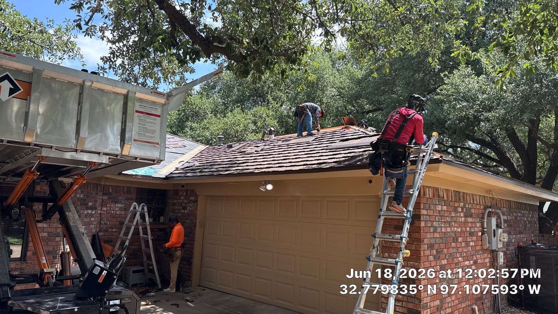 Decra Shake XD Install and Full General Contracting project in one of Arlington's beautiful communities by First United Roofing & Construction