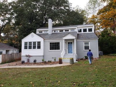 Gray Brick Painting and Exterior Refresh for Decatur Residence