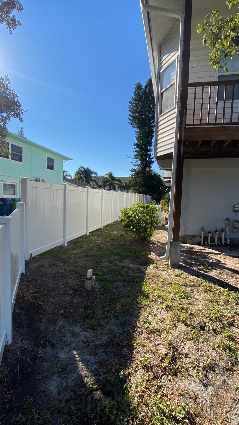 Bradenton, FL 6ft. Tall White Vinyl Privacy Fence by Asap fence and gates, LLC