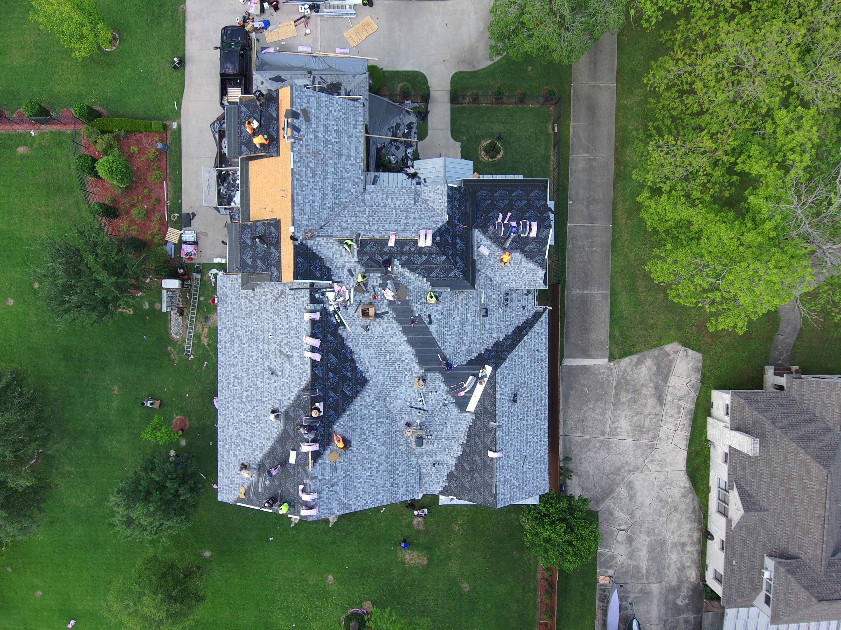 Residential Roofing Installation using Owen's Corning Duration (Lifetime) Shingles by Roof Repair Company