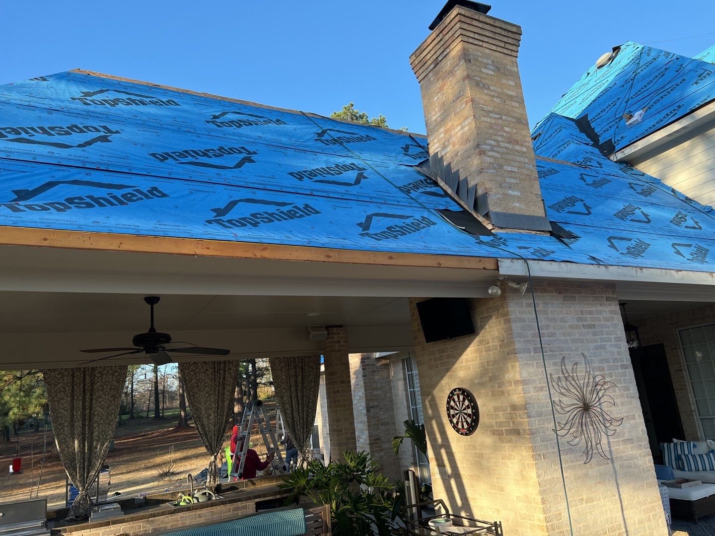 Landmark Moire Black by First Out Roofing 
