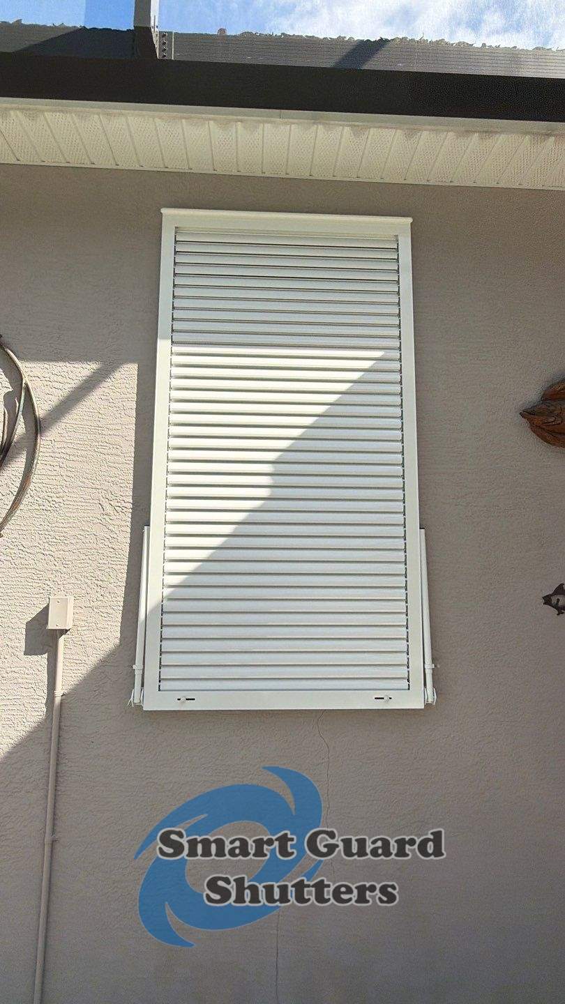 Hurricane Protection in White by Smart Guard Shutters