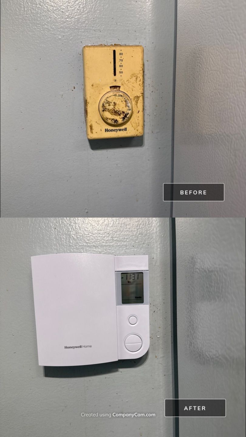 Thermostat Upgrade | Light Fixture Replacement  by Spartan Home Pros