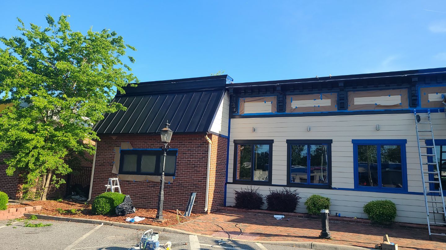 Roof painting, Jose Tequilas Norfolk, VA by AKK Painting LLC