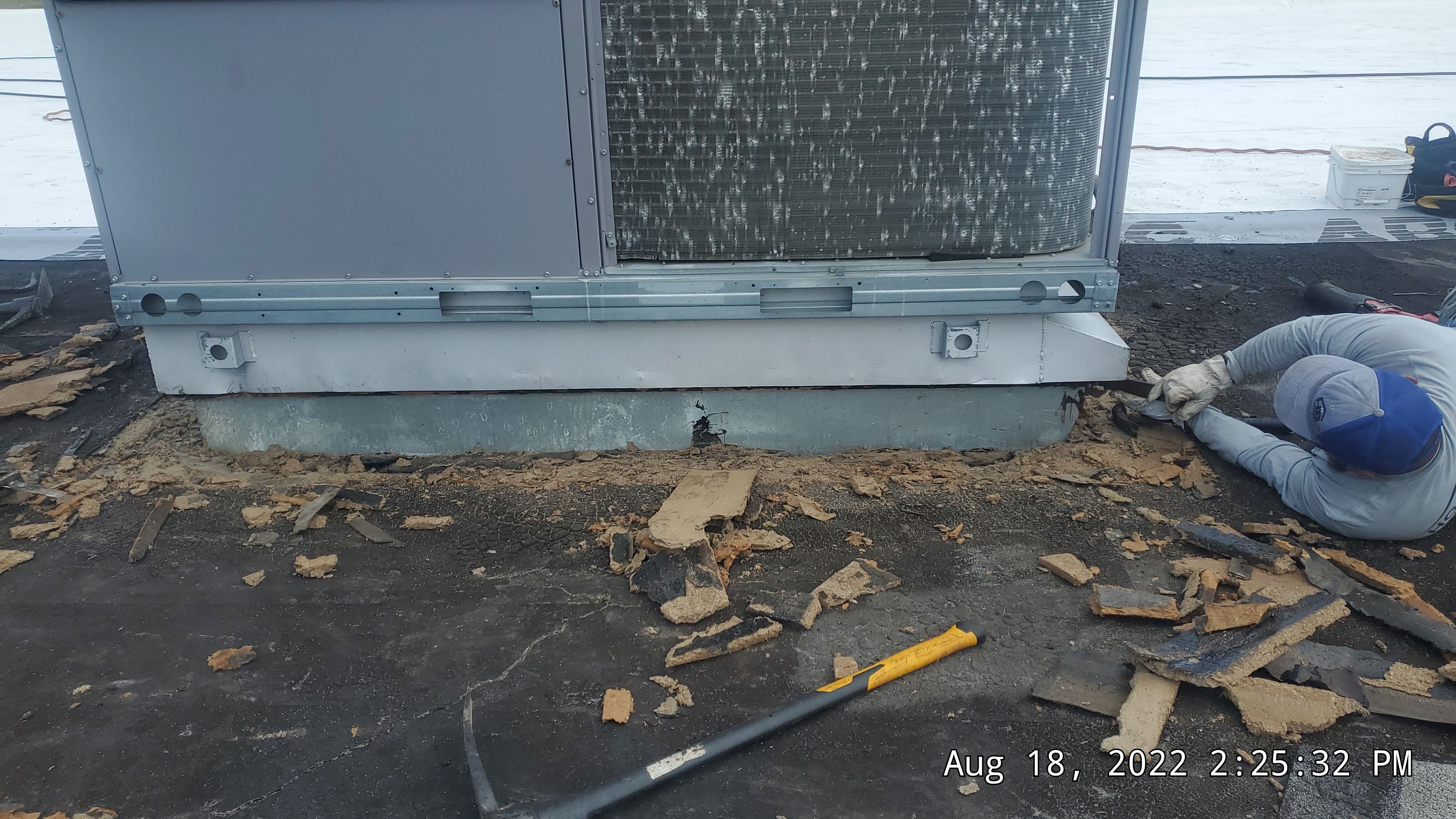 Commercial Roofing Installation using 50 mil PVC by Hostetler Roofing