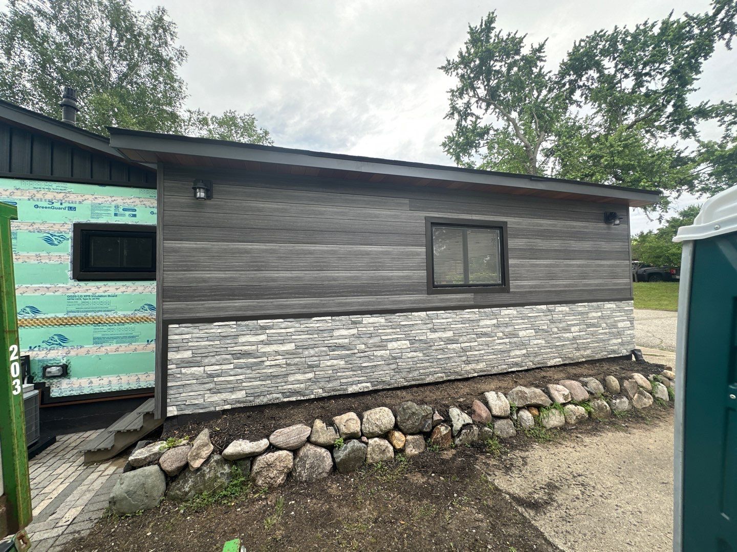 Siding Replacement using Alside Gray Oak by 180 Contractors