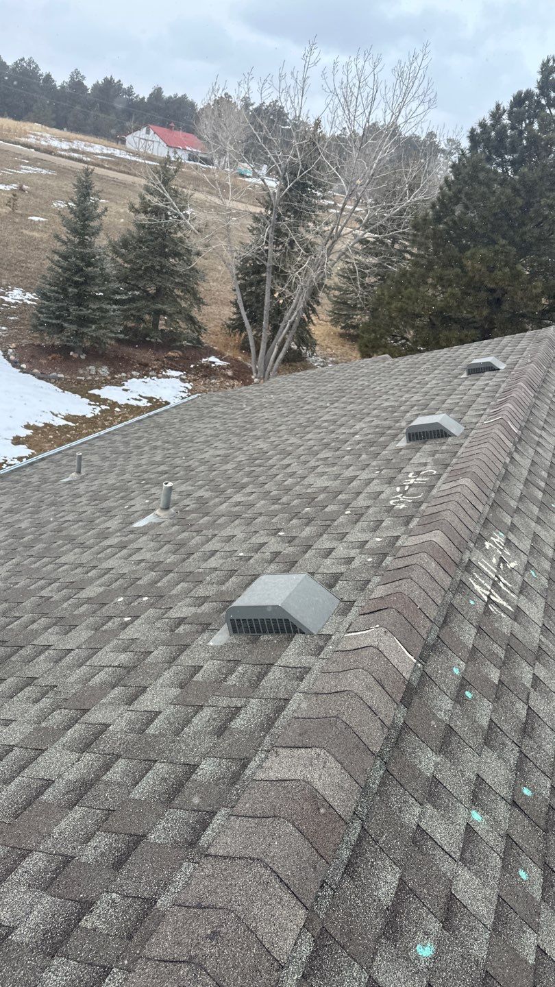 Residential Roofing Installation using Atlas Pinnacle Impact Weathered Wood by Blue Peaks Roofing LLC 