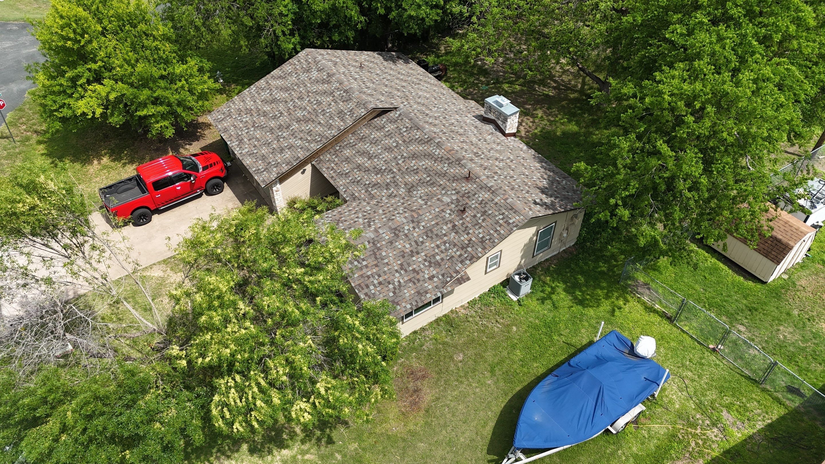 Residential Roof Replacement using TAMKO - Titan XT - Mountain Slate by Action Exteriors Austin