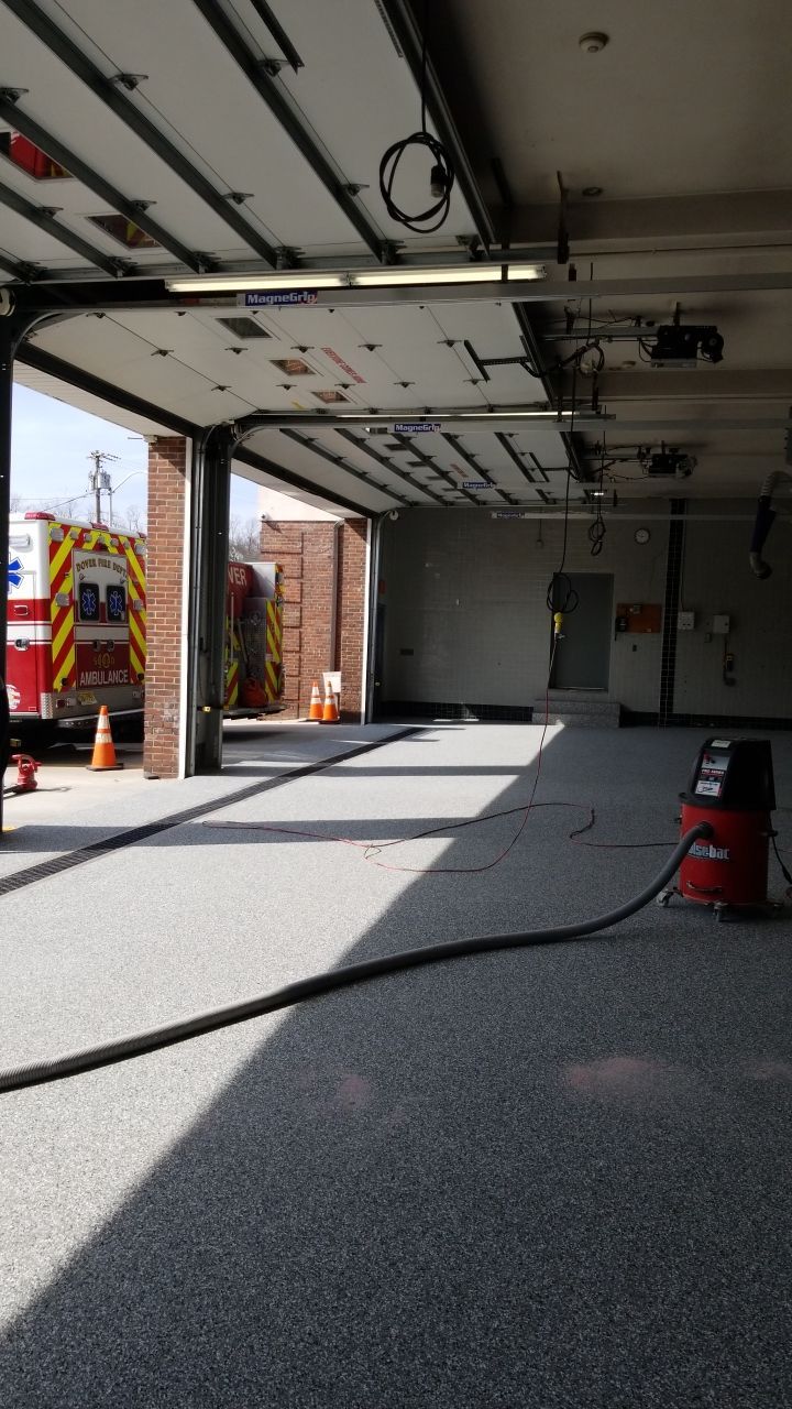 Dover Firehouse with their new Smoke Floor! by Spectrum Painting, LLC