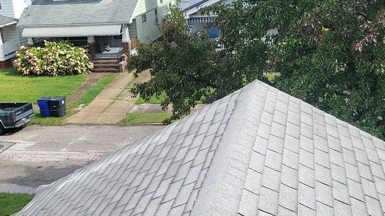 ATLAS PINNACLE COLOR: HEARTHSTONE DRIP EDGE: WHITE by Eagle Eye Roofing