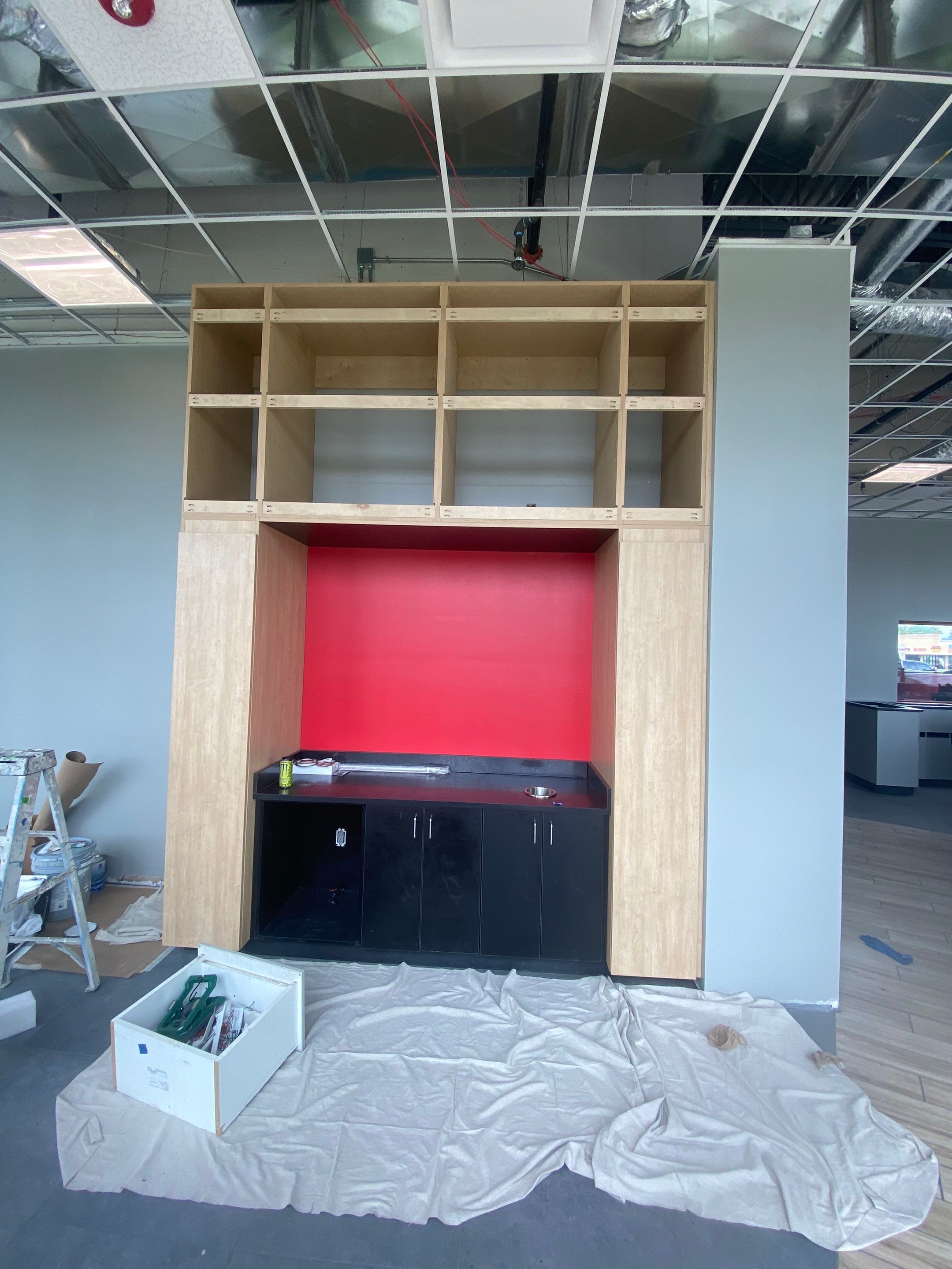Commercial Interior Repaint for Remodel of Discount Tire in Wichita, KS by Midwest Paint LLC