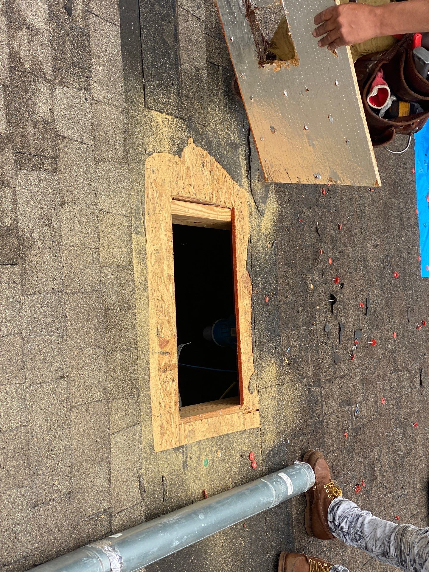 Hail Damage using Owen's Corning Duration (Lifetime) Shingles by Roof Repair Company