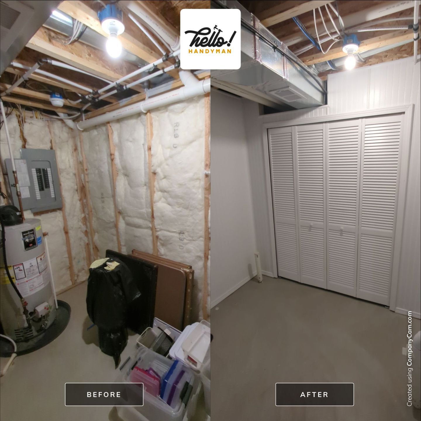 Basement Remodel using Beadboard by Hello Handyman