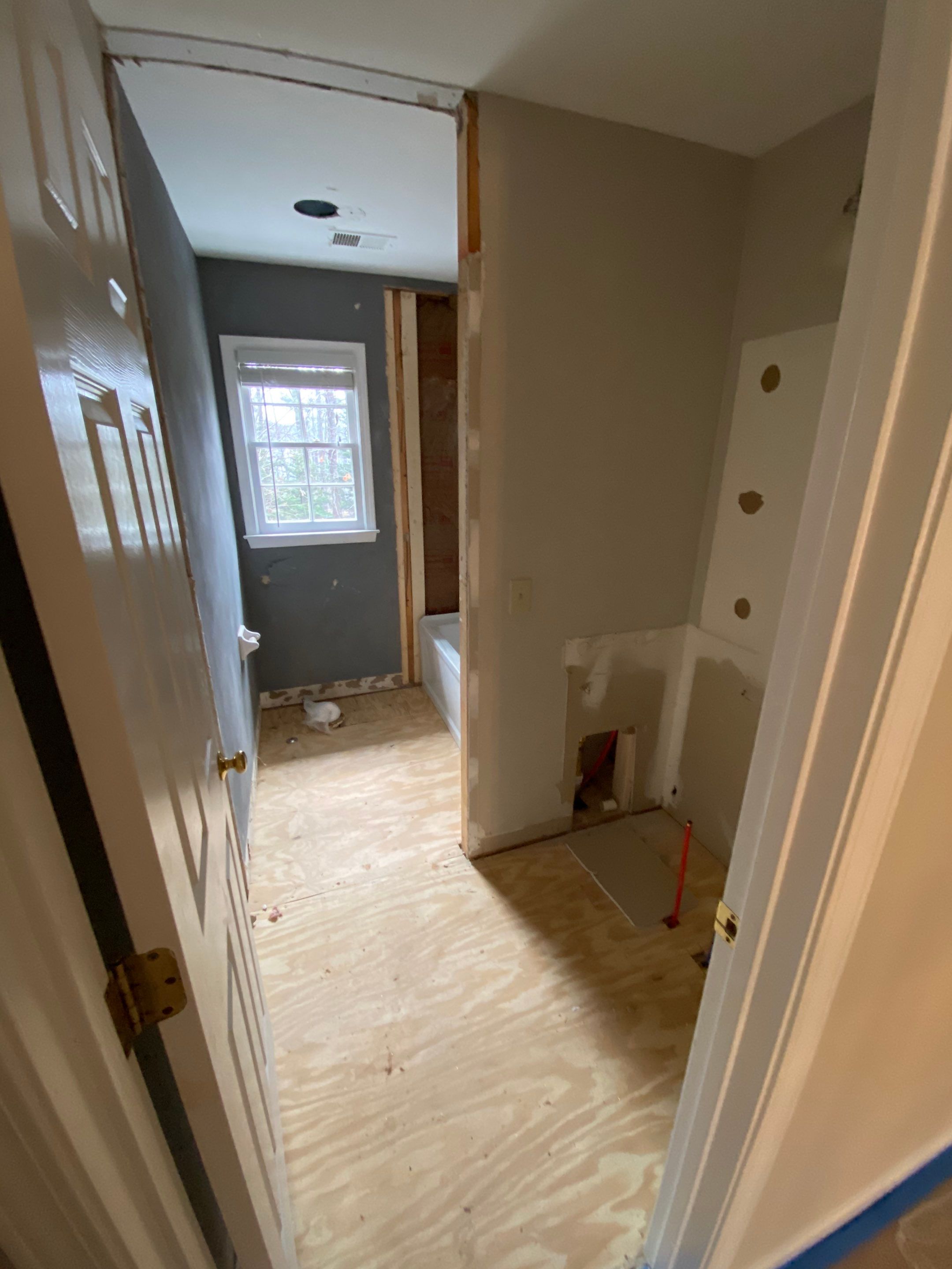 Modern Master Bathroom Remodel with Stacked Stone in Kennesaw by Swift Home Renovations