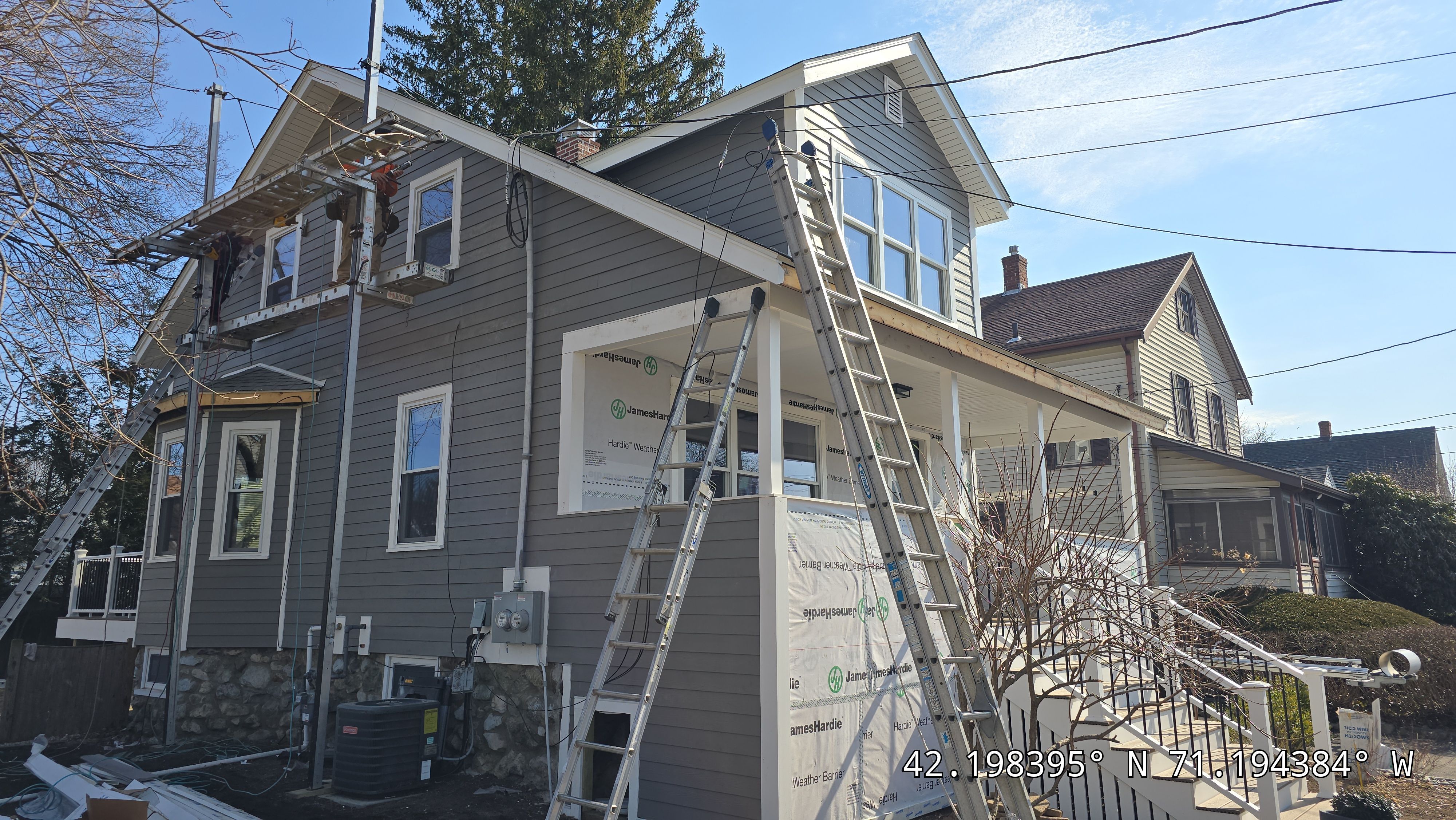 Complete exterior renovation in Norwood, MA by UBrothers Construction