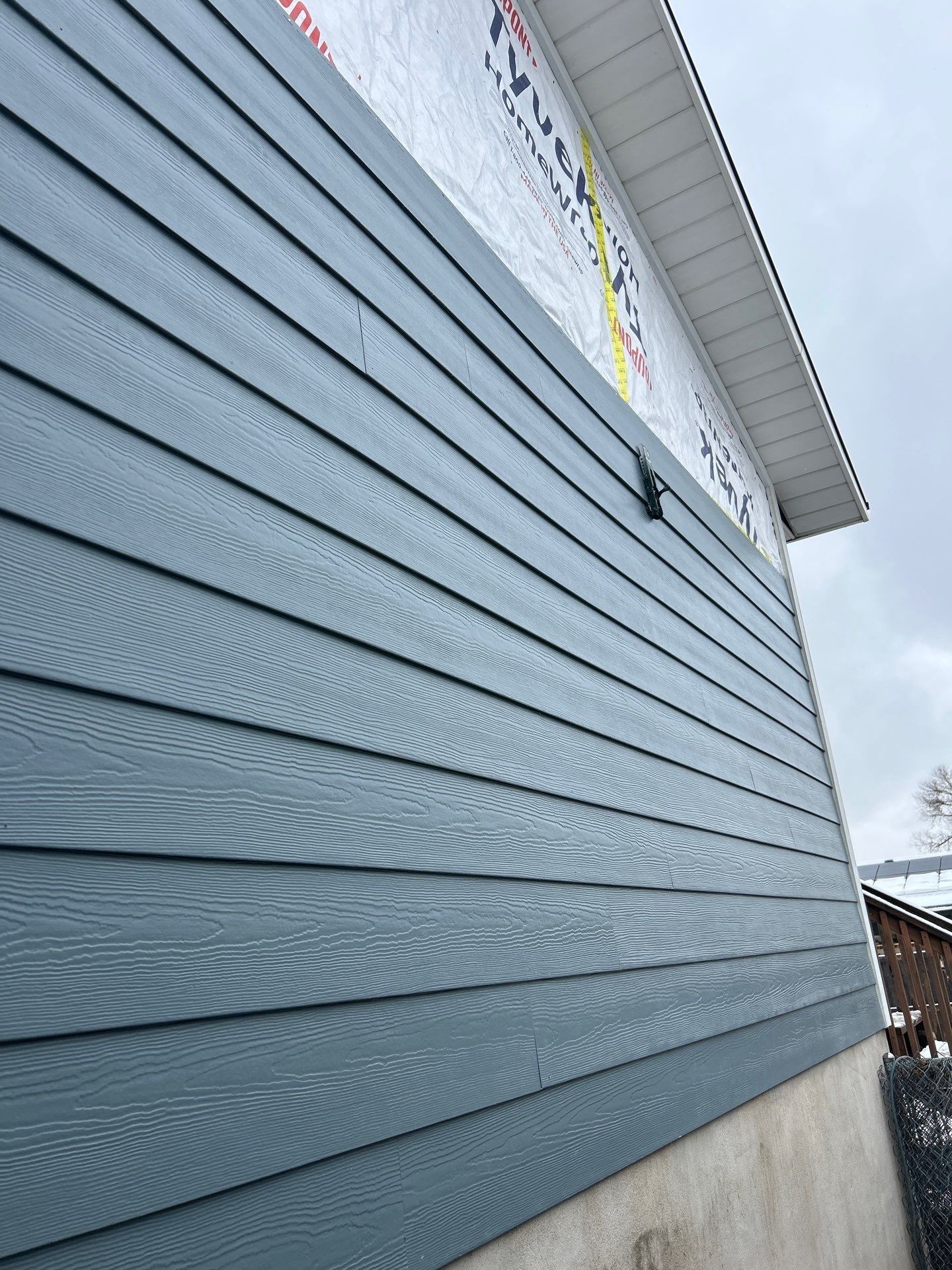 Orem | Beautiful Hardie Lap with B&B Accent | Boothbay Blue by Ideal Siding Utah