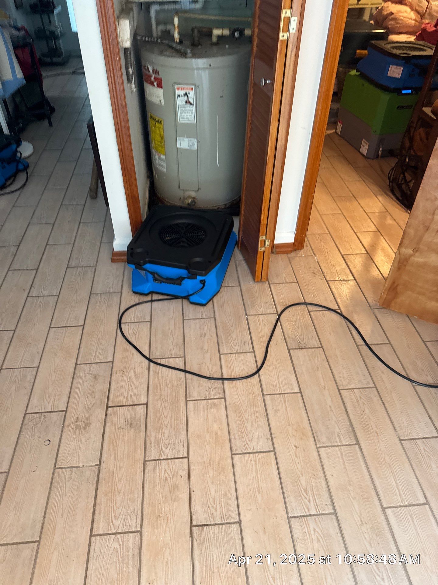 Water Damage using Drying Equipment by SuperClean 