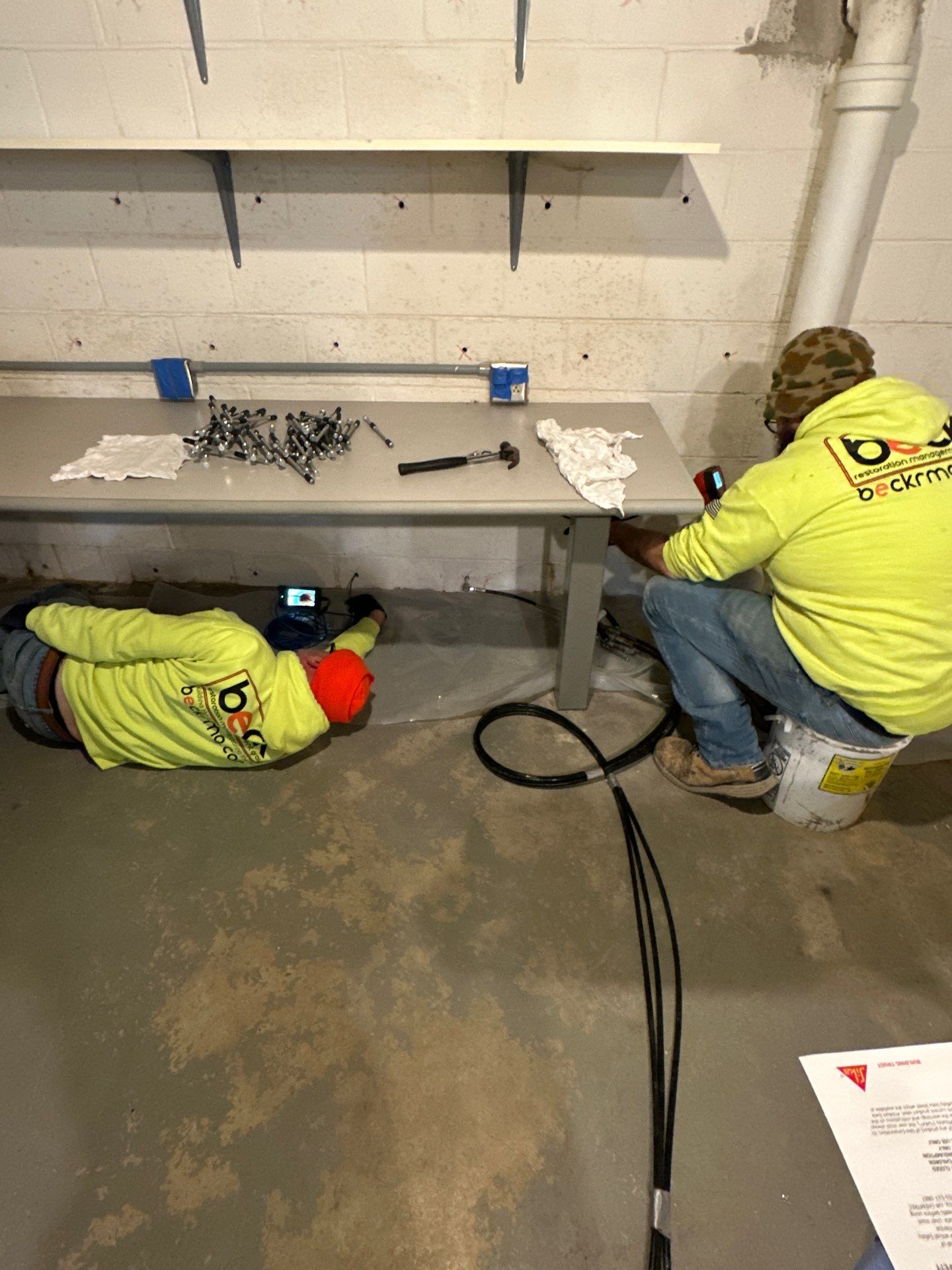 Akron Basement Waterproofing by Beck Restoration Management Group