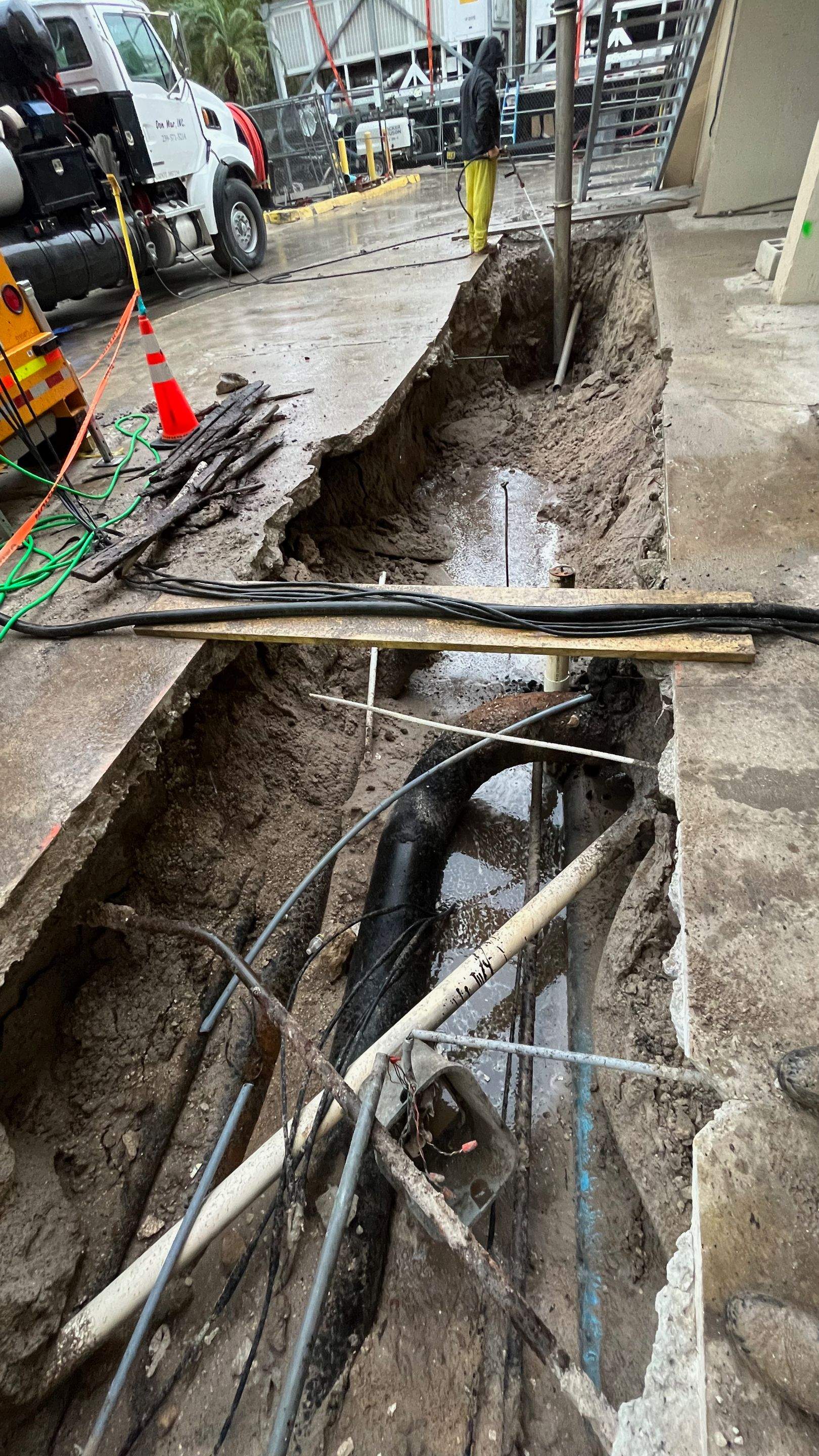 Ritz-Carlton NW Service Area Daylighting by Don Mar, Inc. Storm Water Solutions