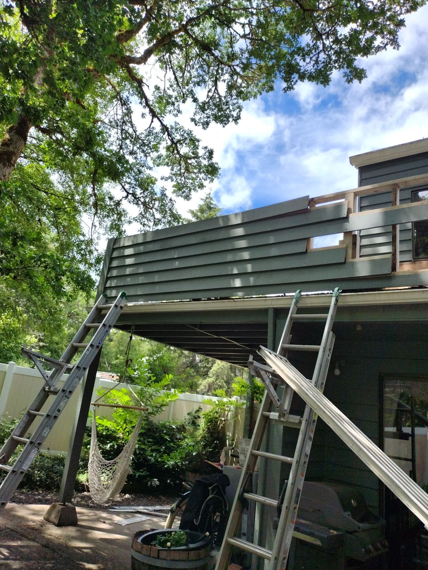 Certainteed Flintlastic SA Cap Residential Deck Replacement  using by Orezona Building & Roofing Company, Inc.