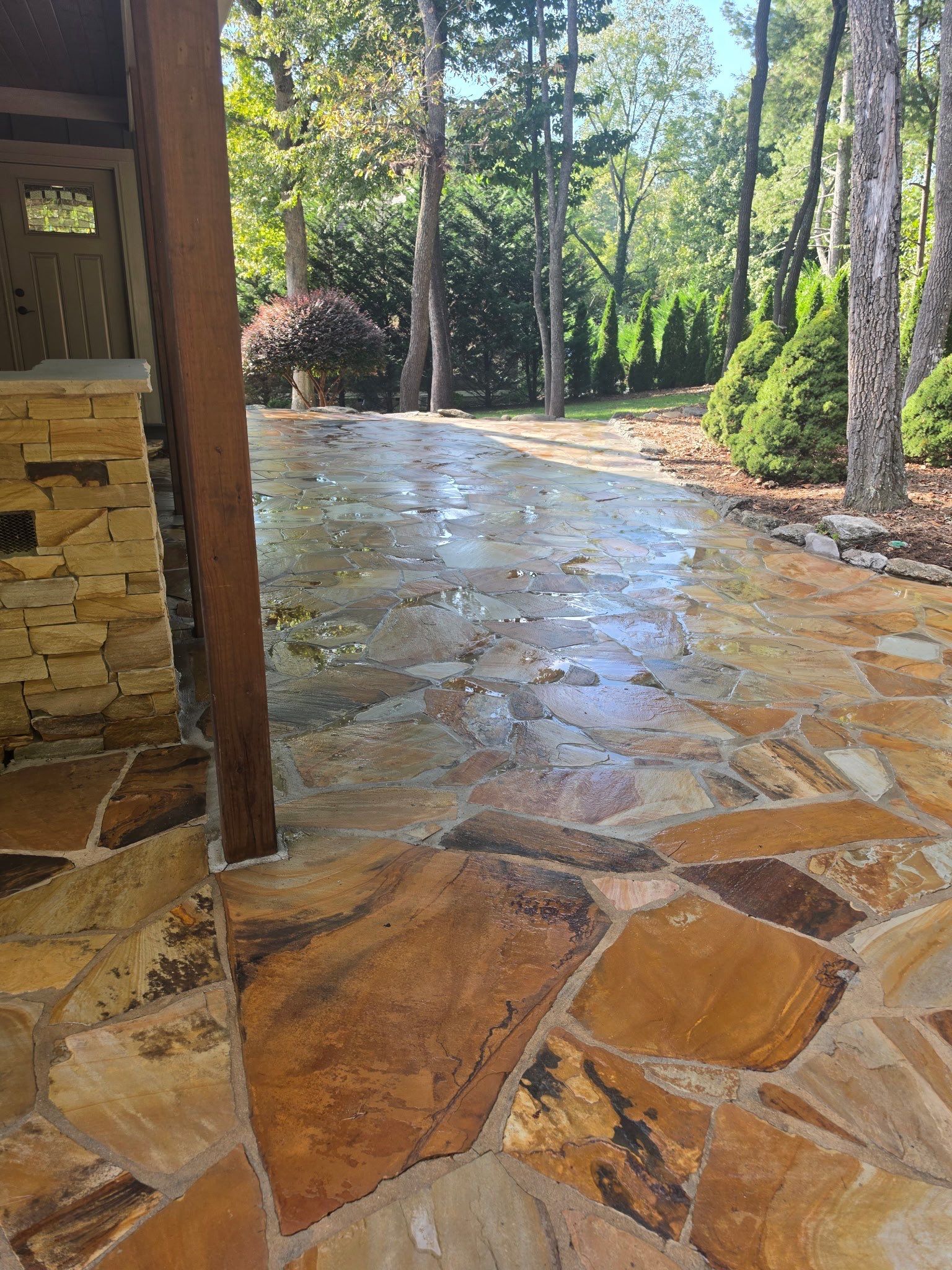 Mills River Residential Exterior Rejuvenation and Roof Cleaning Project by Bright Home Connections